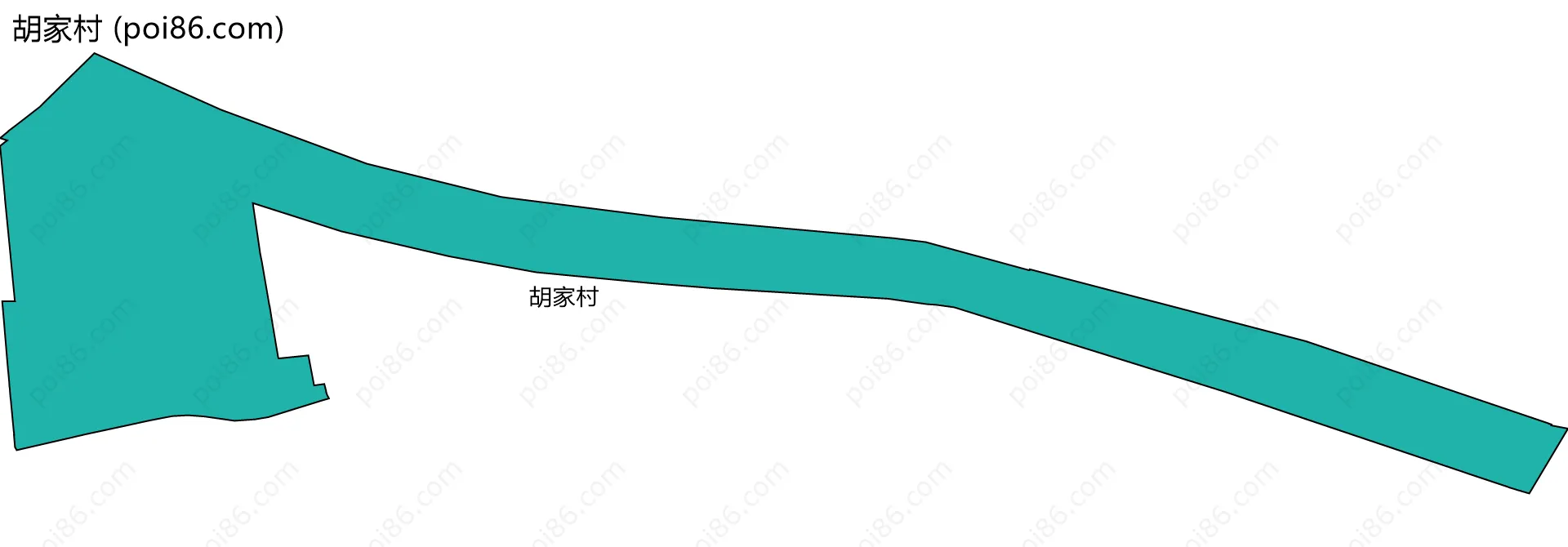 胡家村边界地图