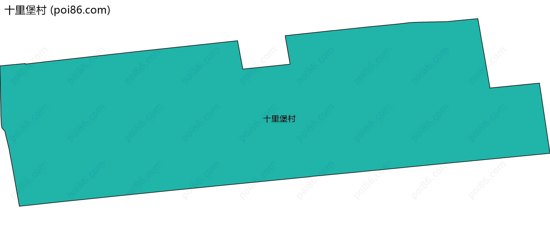 十里堡村边界地图