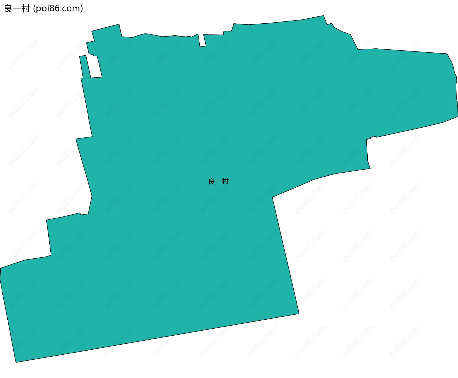 良一村边界地图