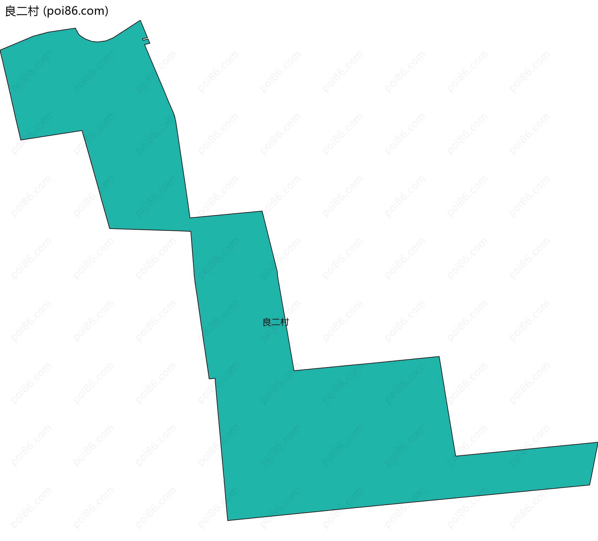 良二村边界地图