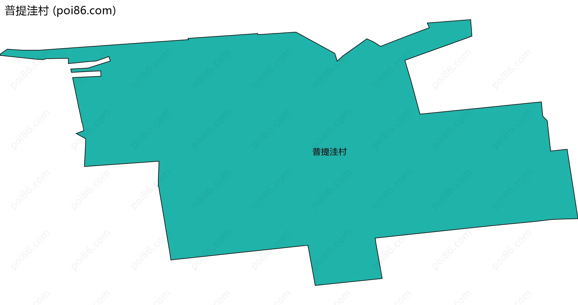 普提洼村边界地图