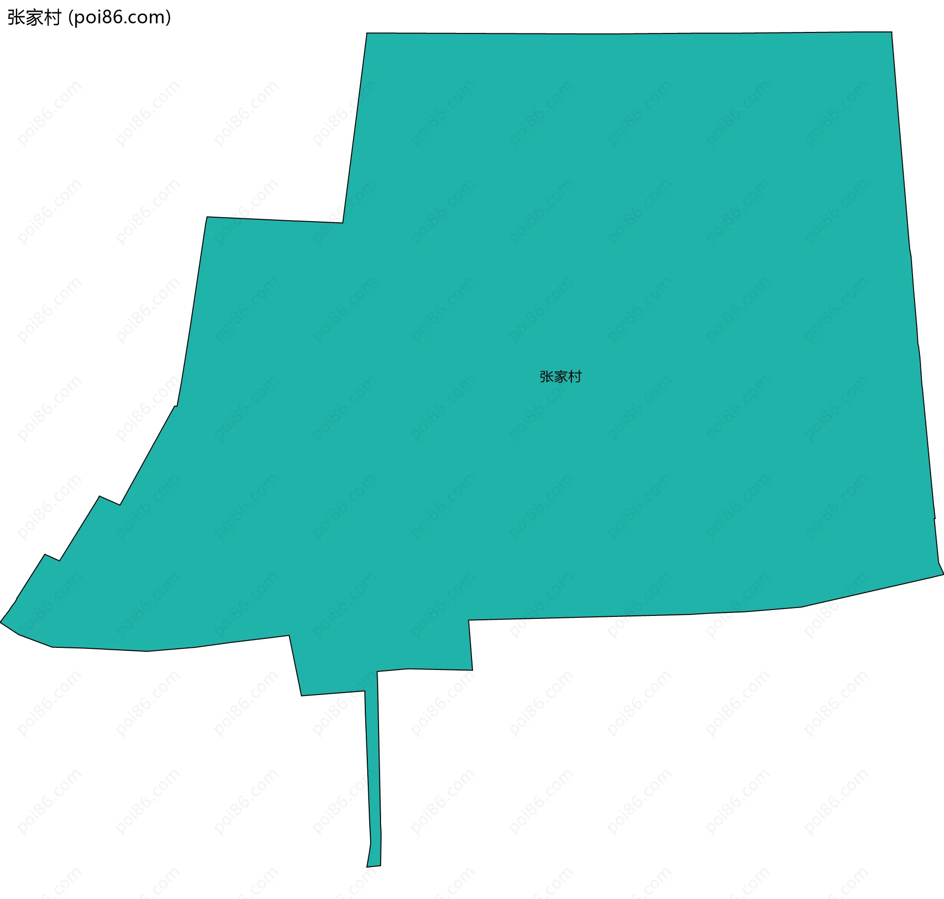 张家村边界地图