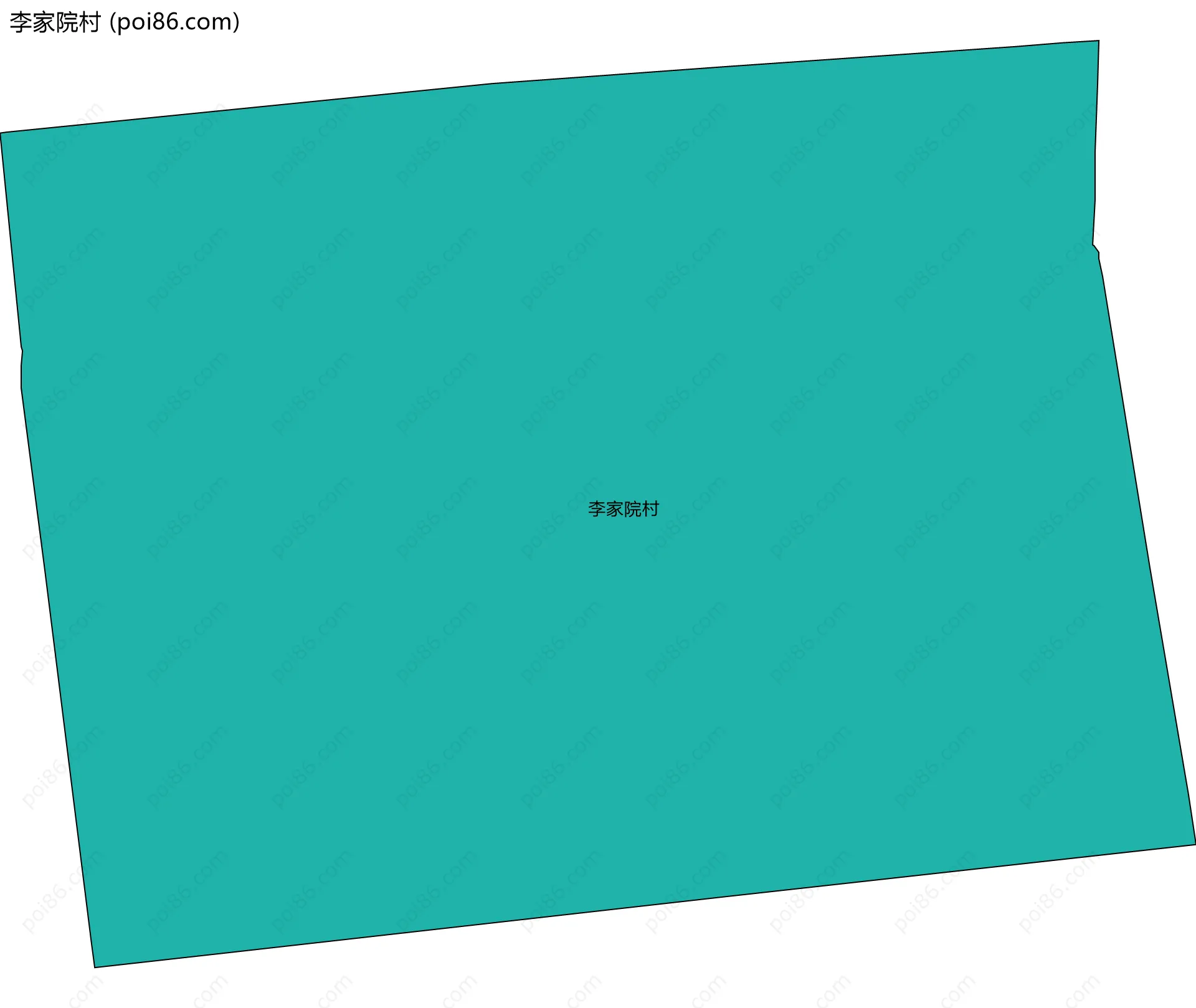 李家院村边界地图