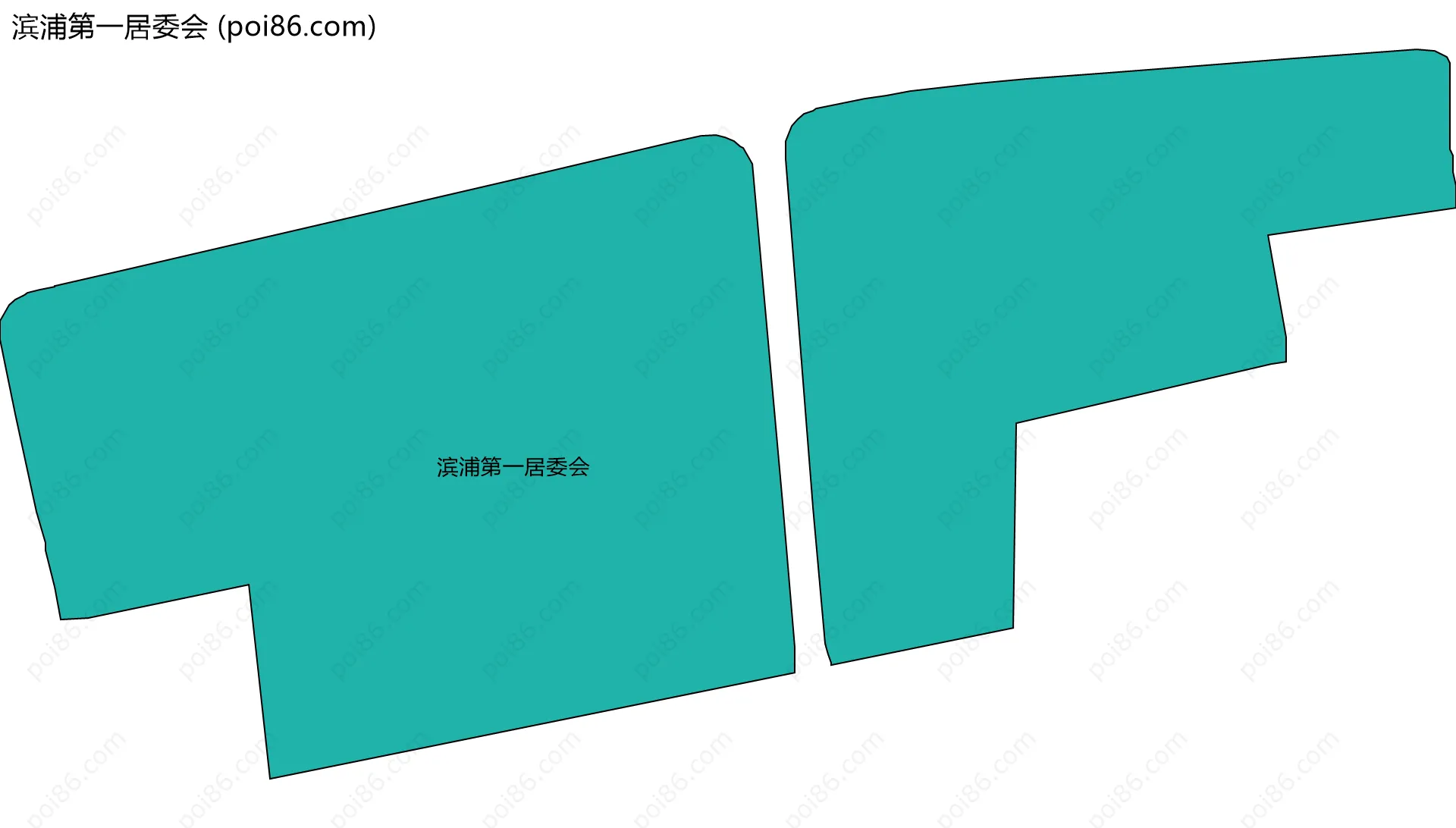 滨浦第一居委会边界地图