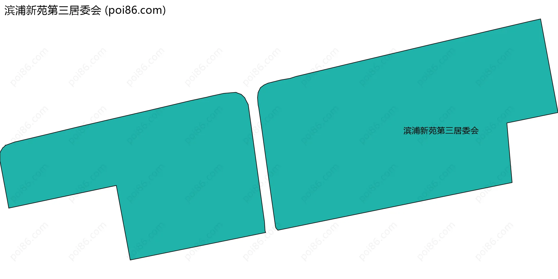 滨浦新苑第三居委会边界地图