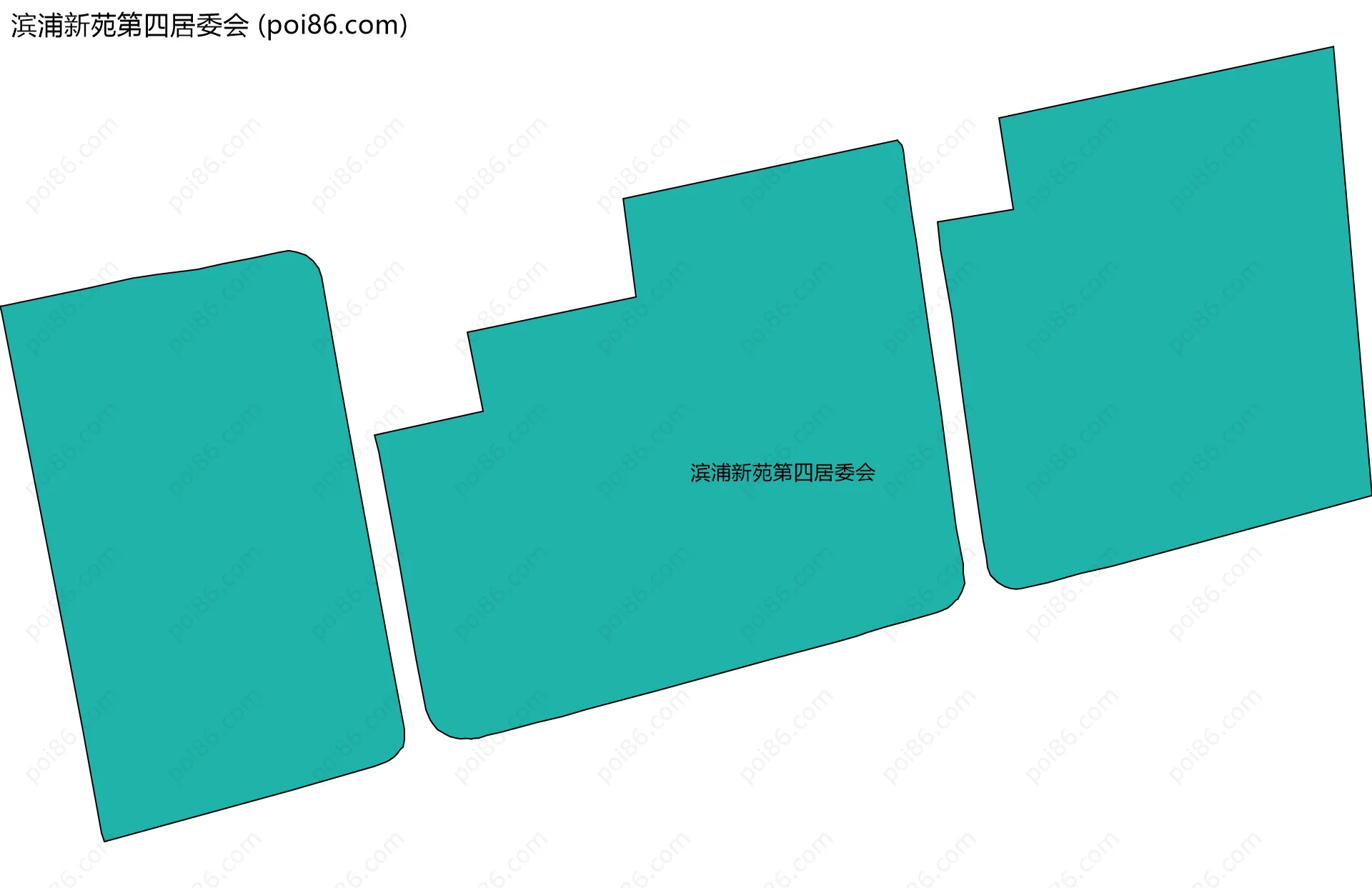 滨浦新苑第四居委会边界地图