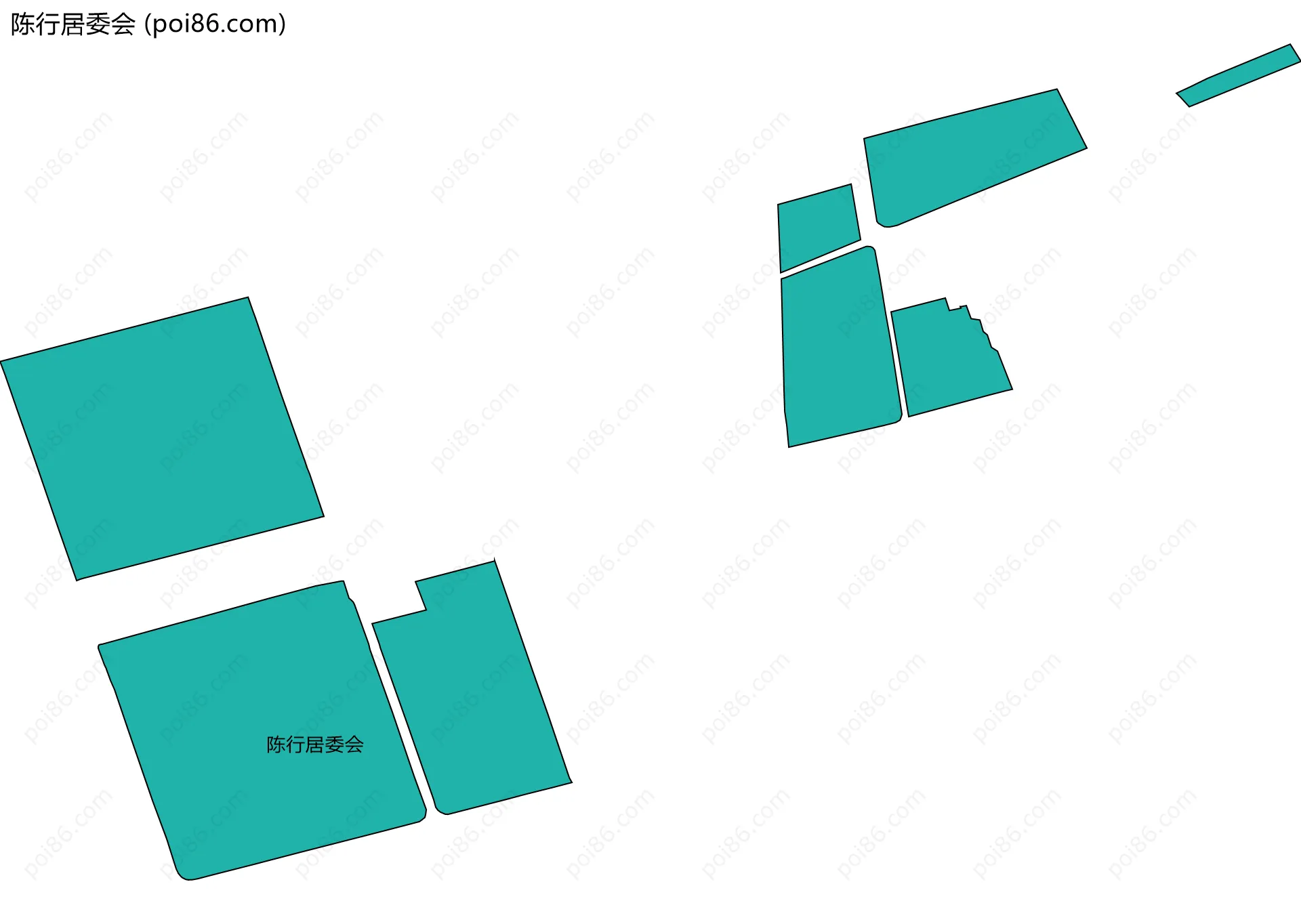 陈行居委会边界地图