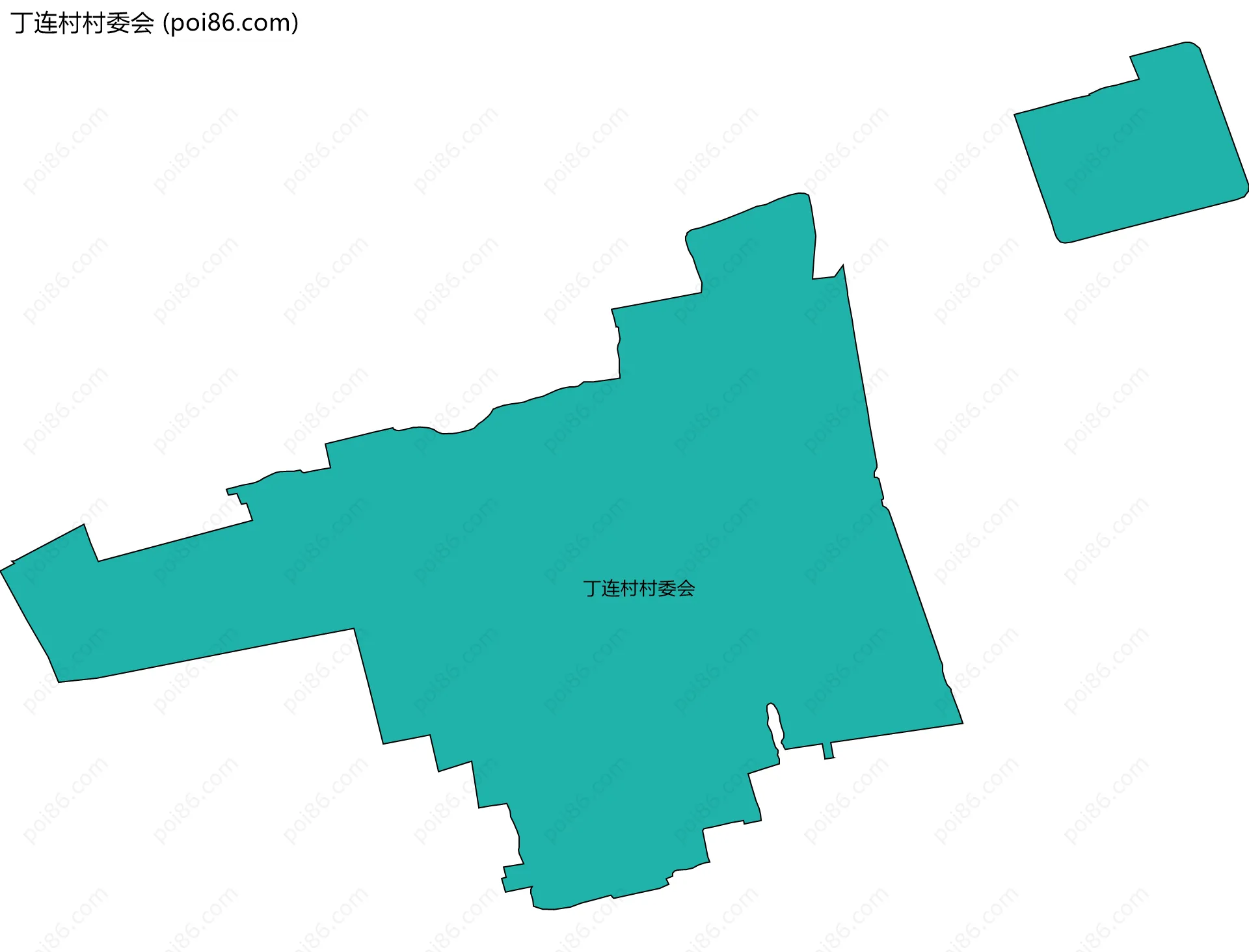 丁连村村委会边界地图