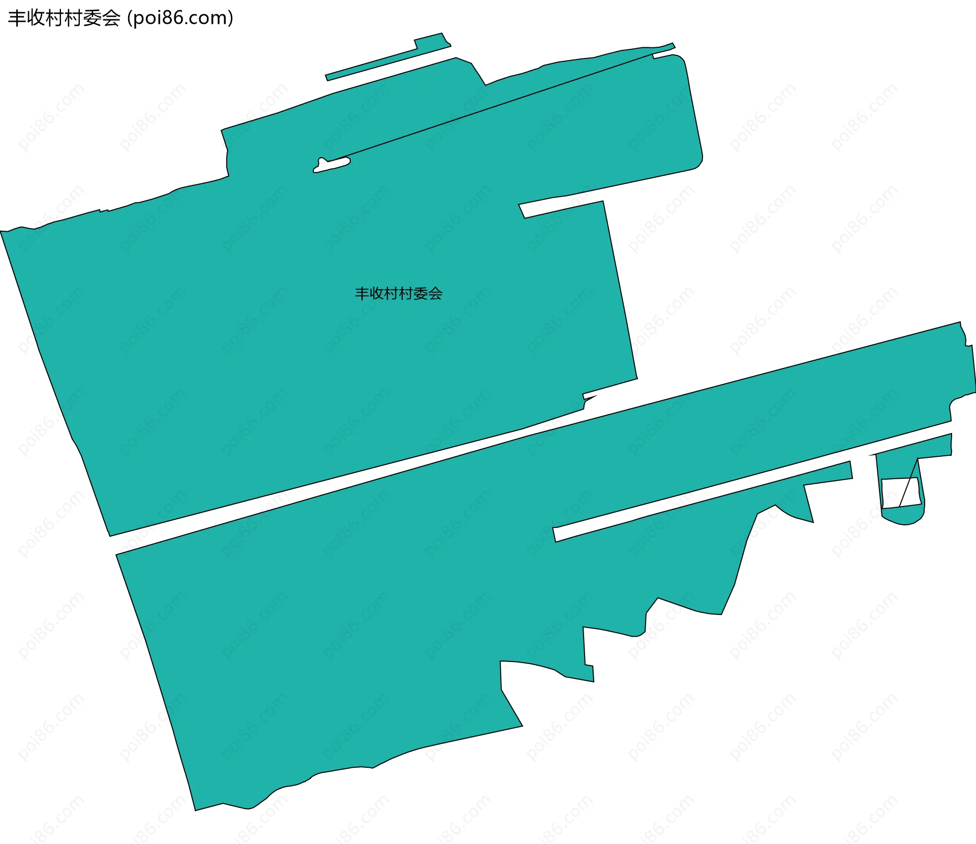 丰收村村委会边界地图