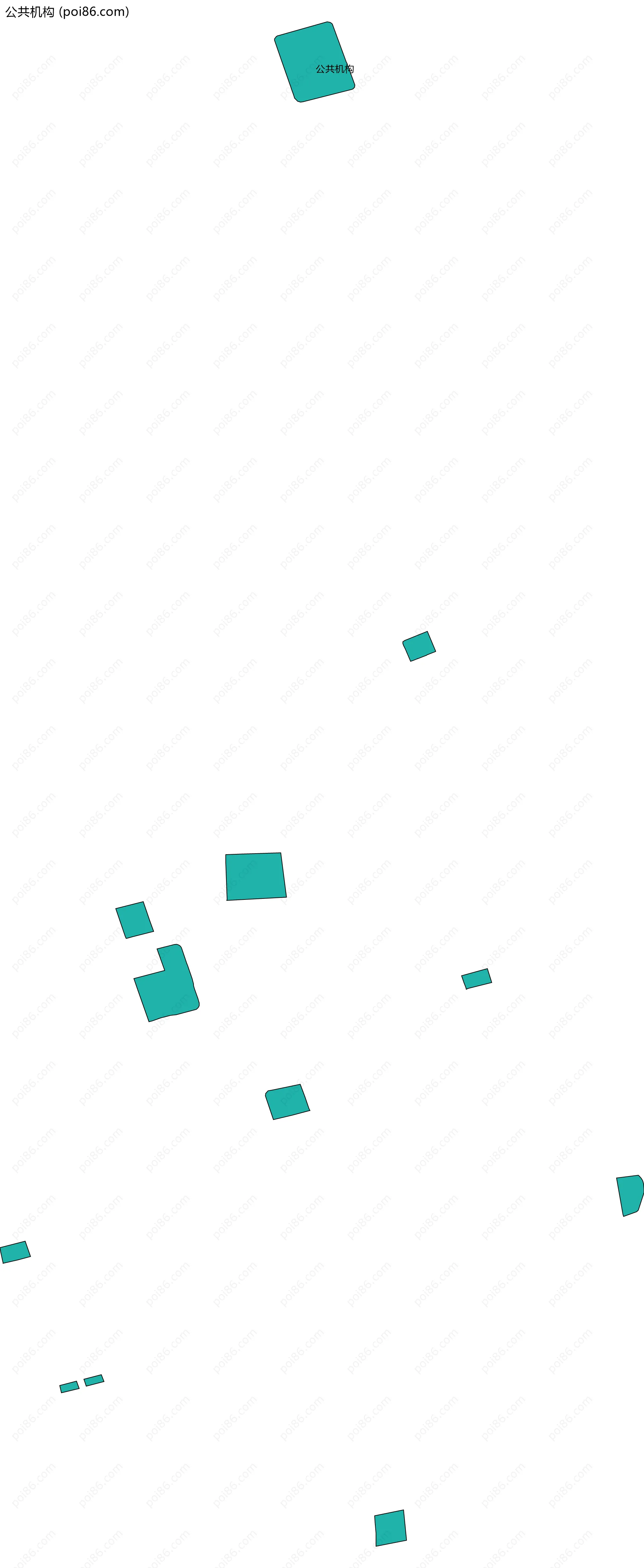 公共机构边界地图