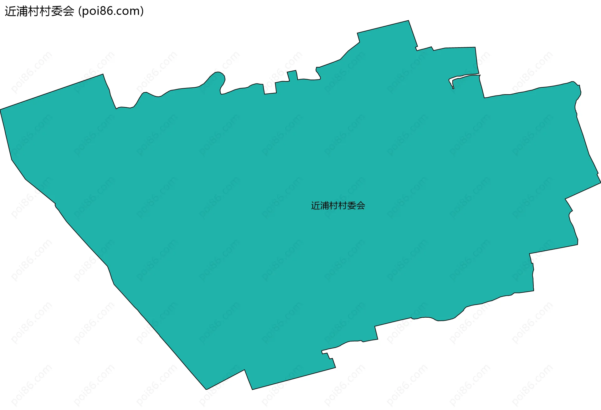 近浦村村委会边界地图