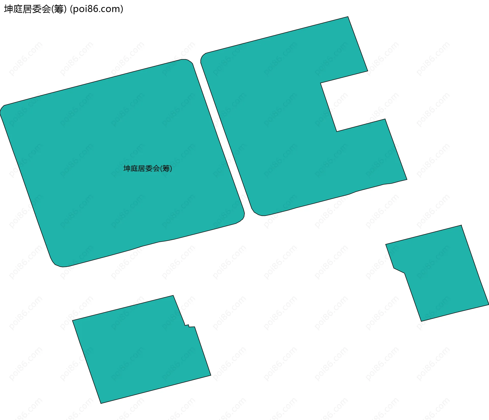 坤庭居委会(筹)边界地图