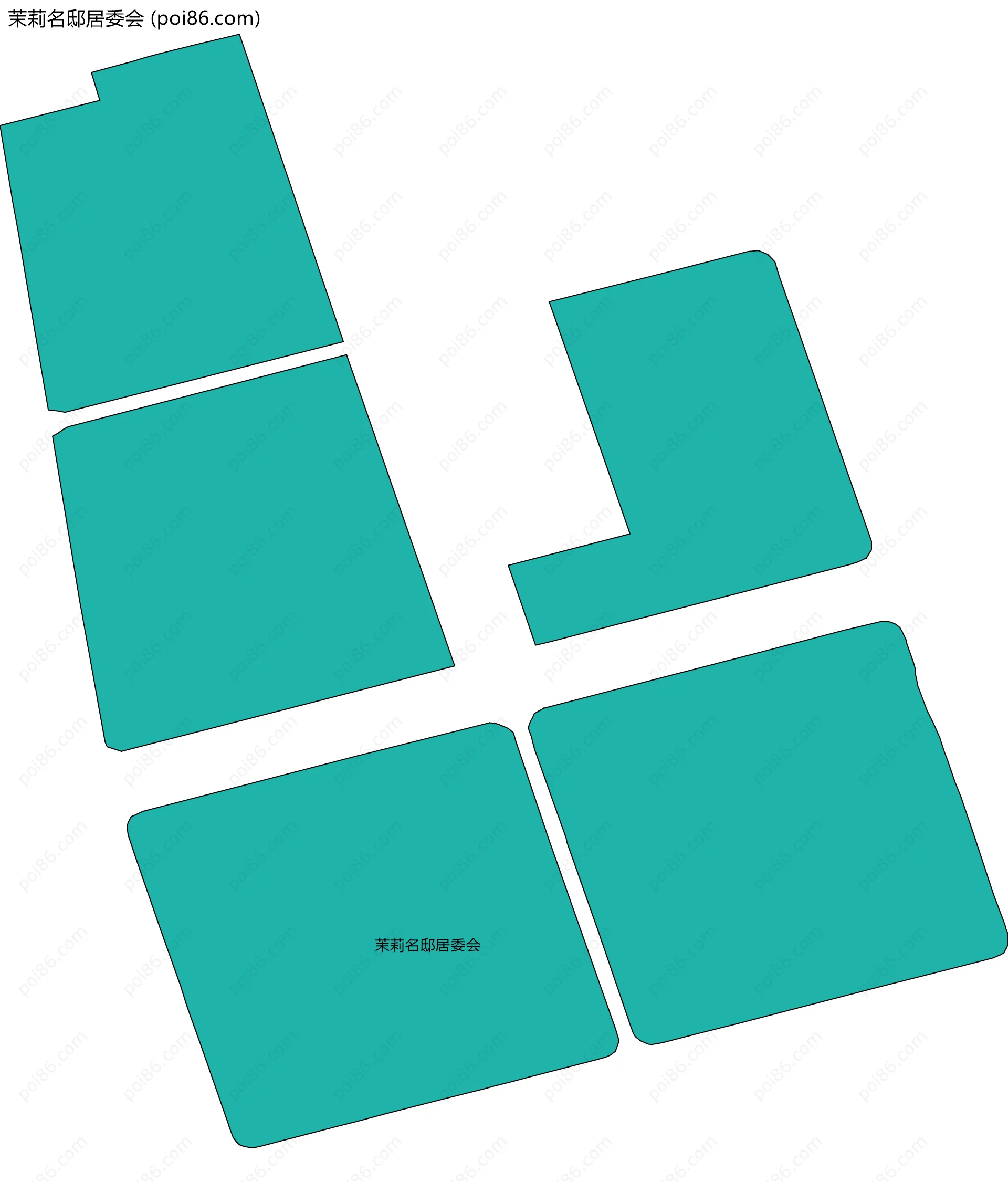 茉莉名邸居委会边界地图
