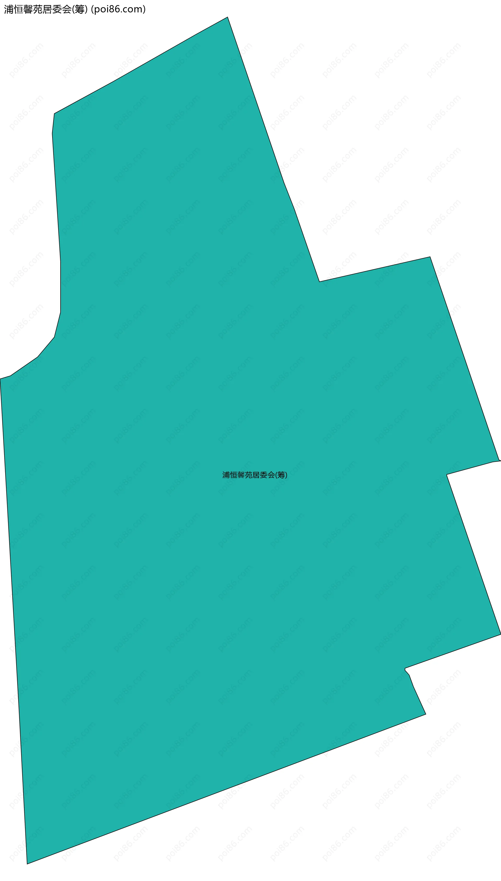 浦恒馨苑居委会(筹)边界地图