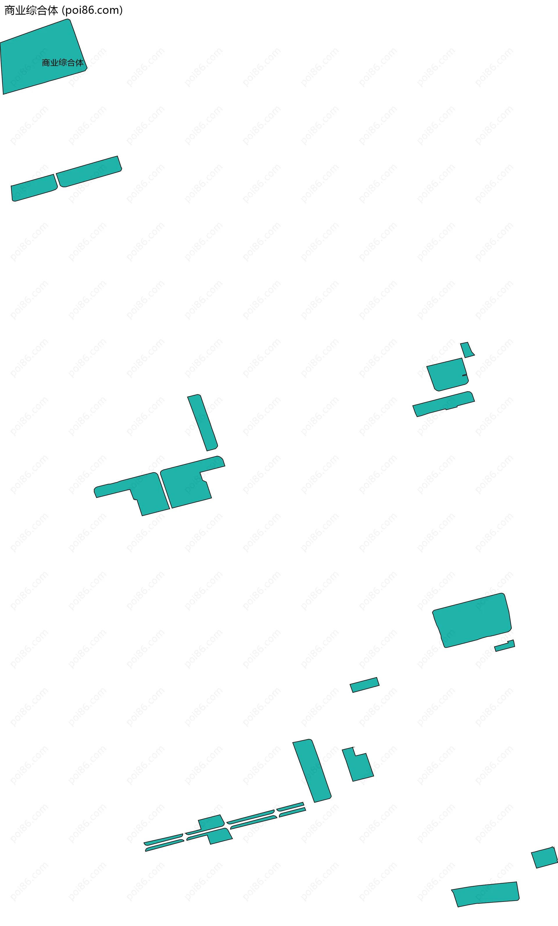 商业综合体边界地图