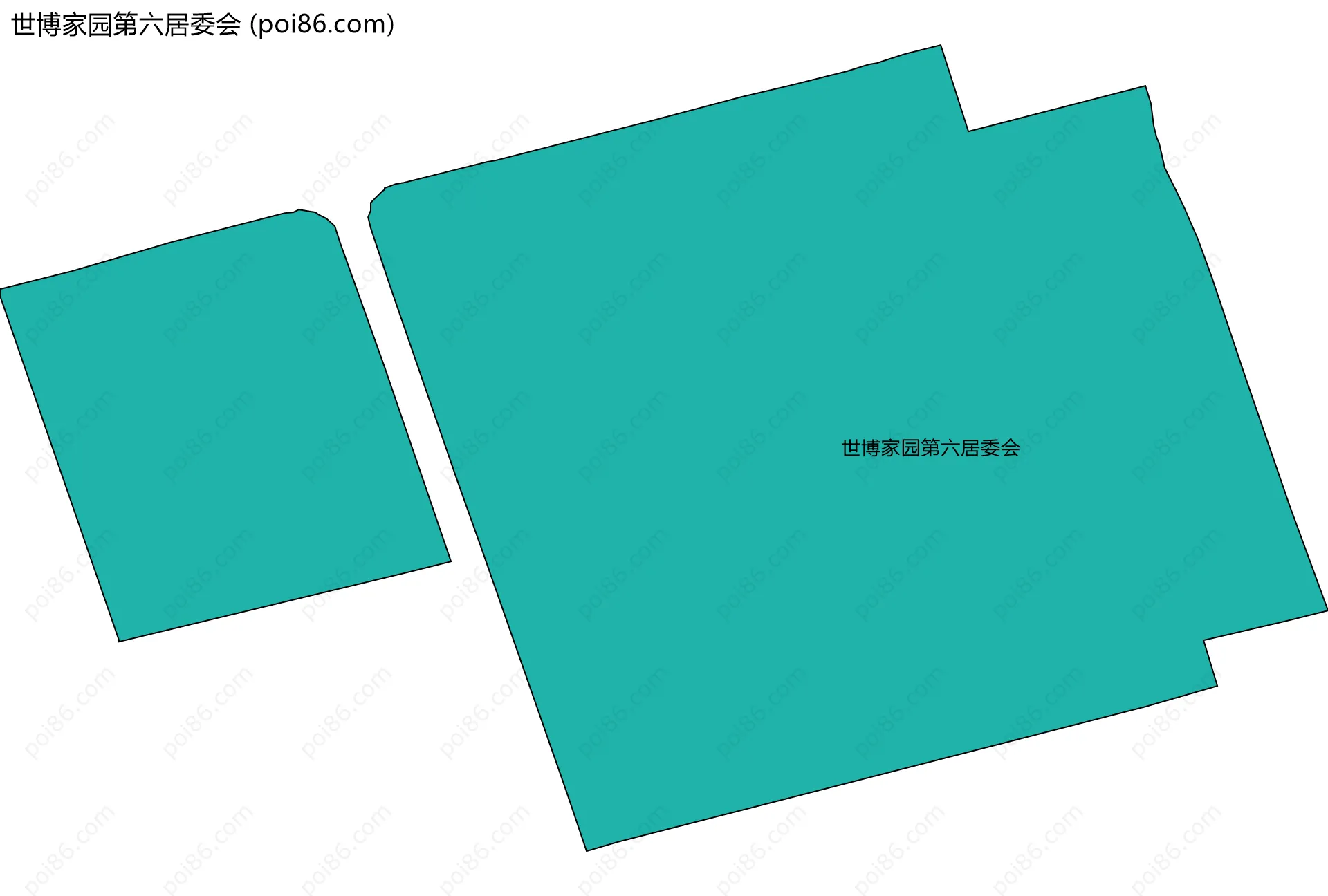 世博家园第六居委会边界地图