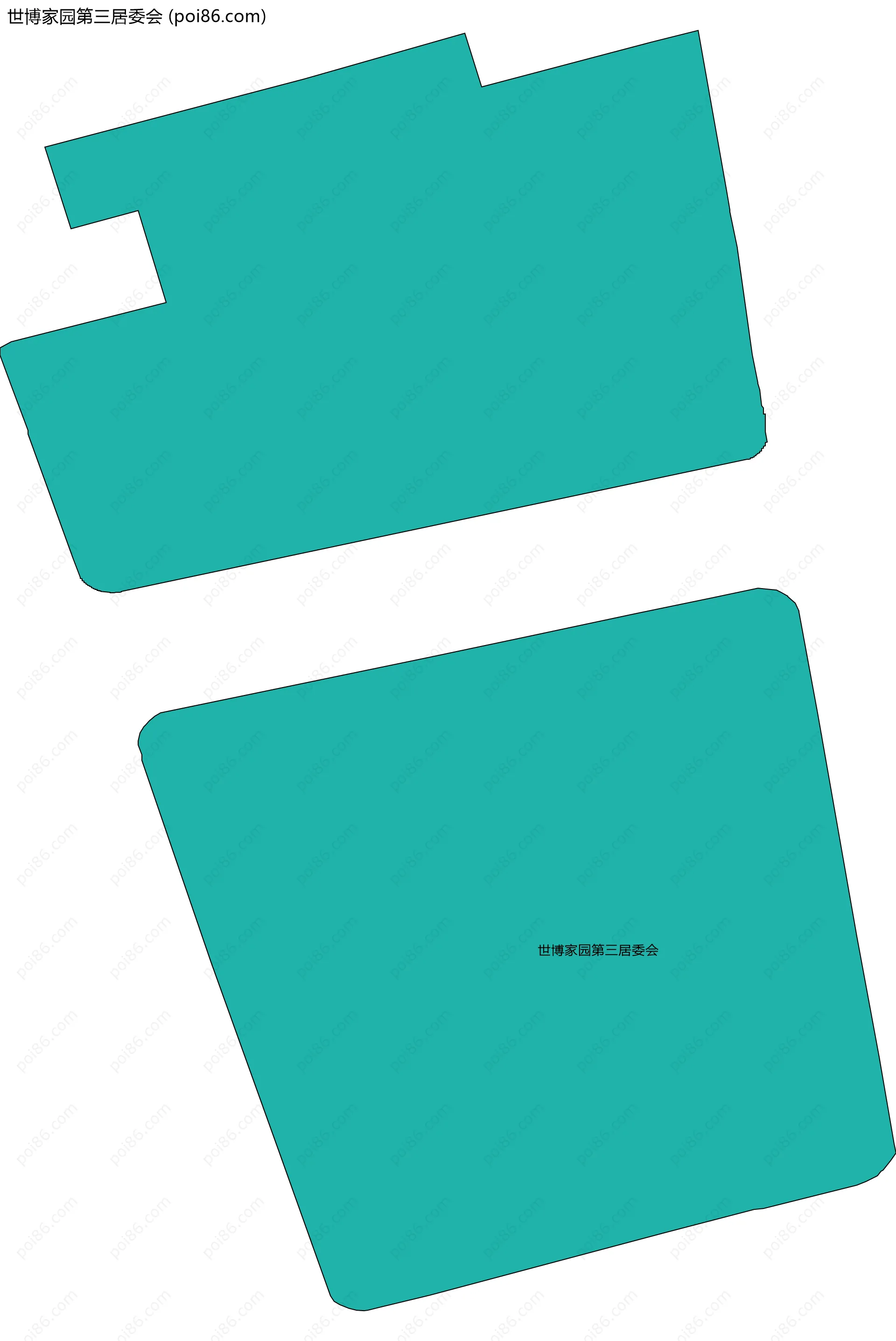 世博家园第三居委会边界地图