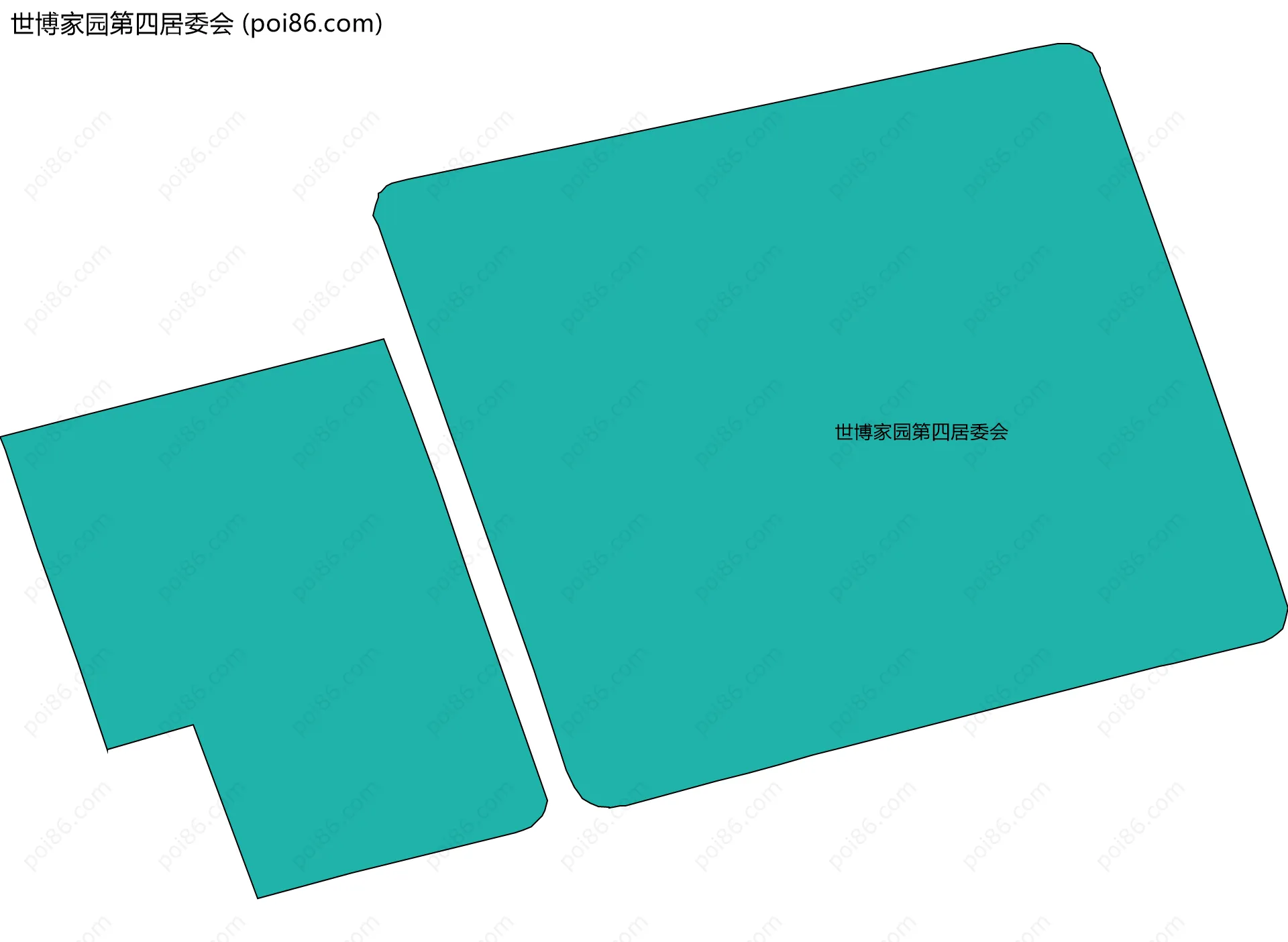 世博家园第四居委会边界地图