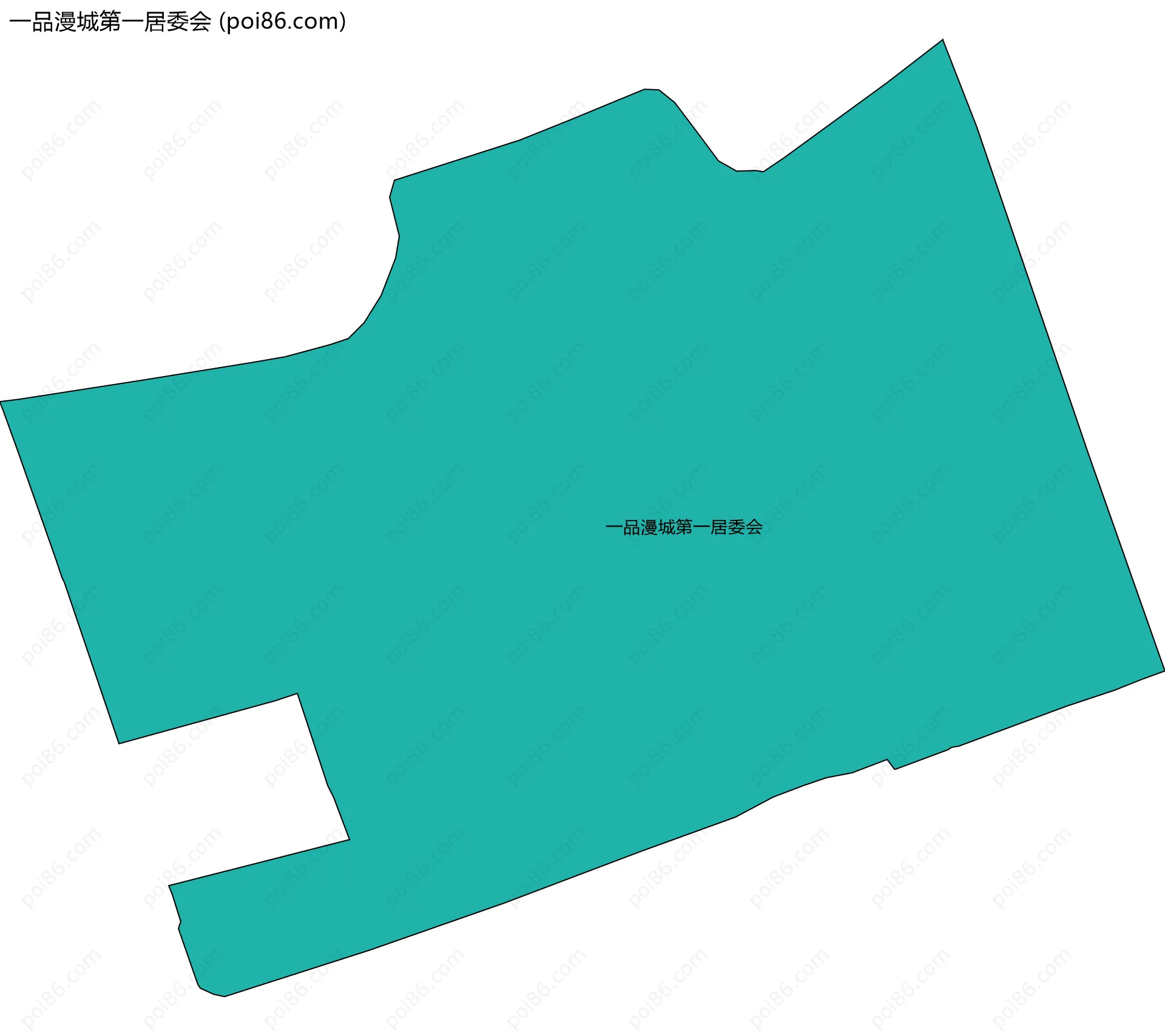 一品漫城第一居委会边界地图