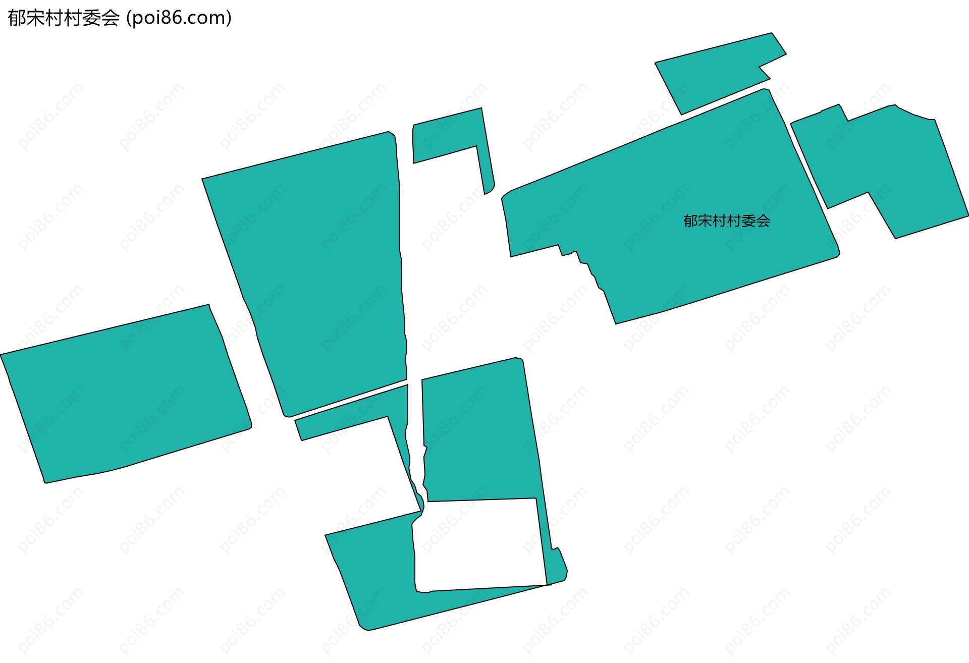 郁宋村村委会边界地图