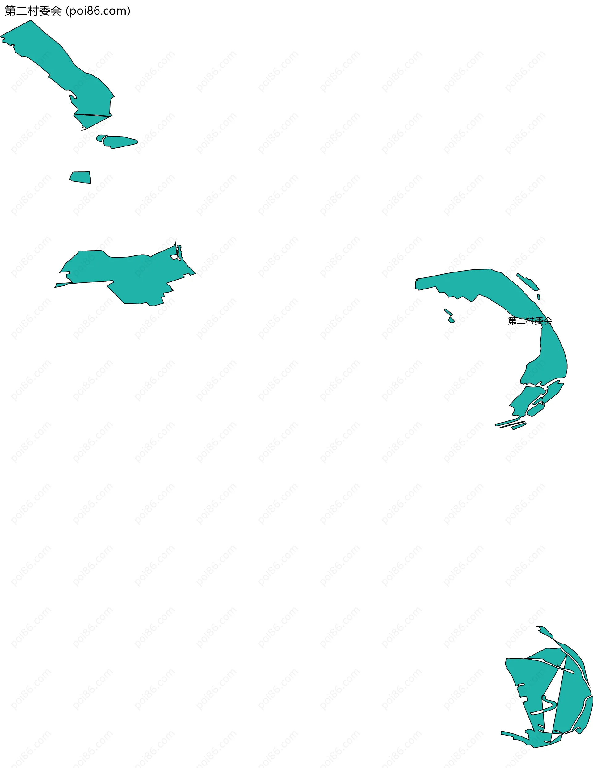 第二村委会边界地图