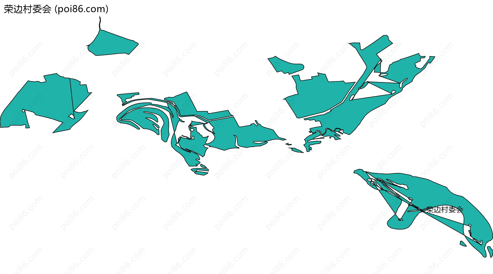 荣边村委会边界地图