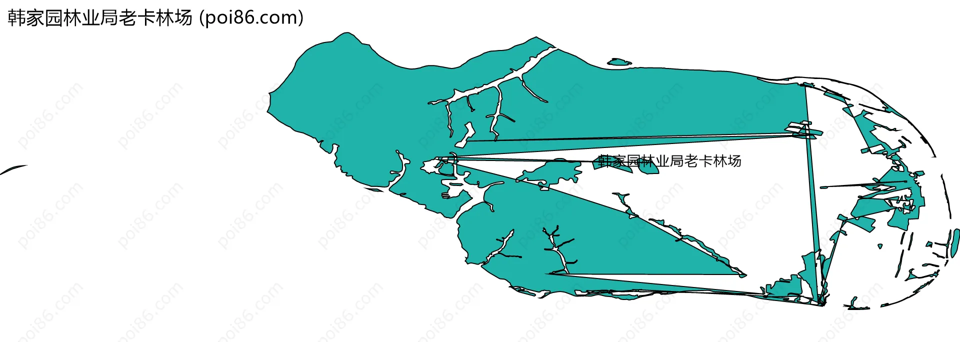 韩家园林业局老卡林场边界地图