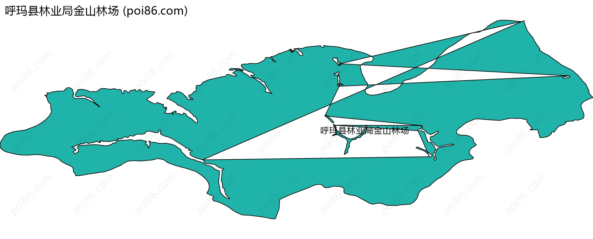 呼玛县林业局金山林场边界地图