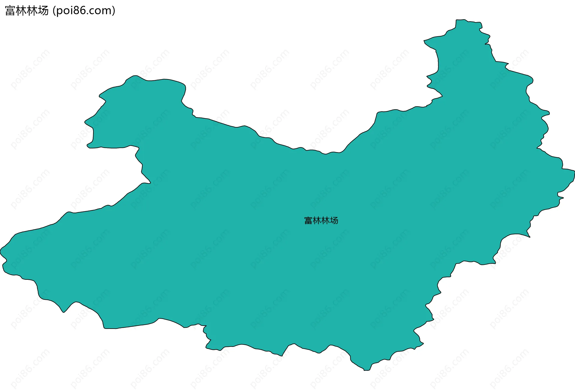富林林场边界地图