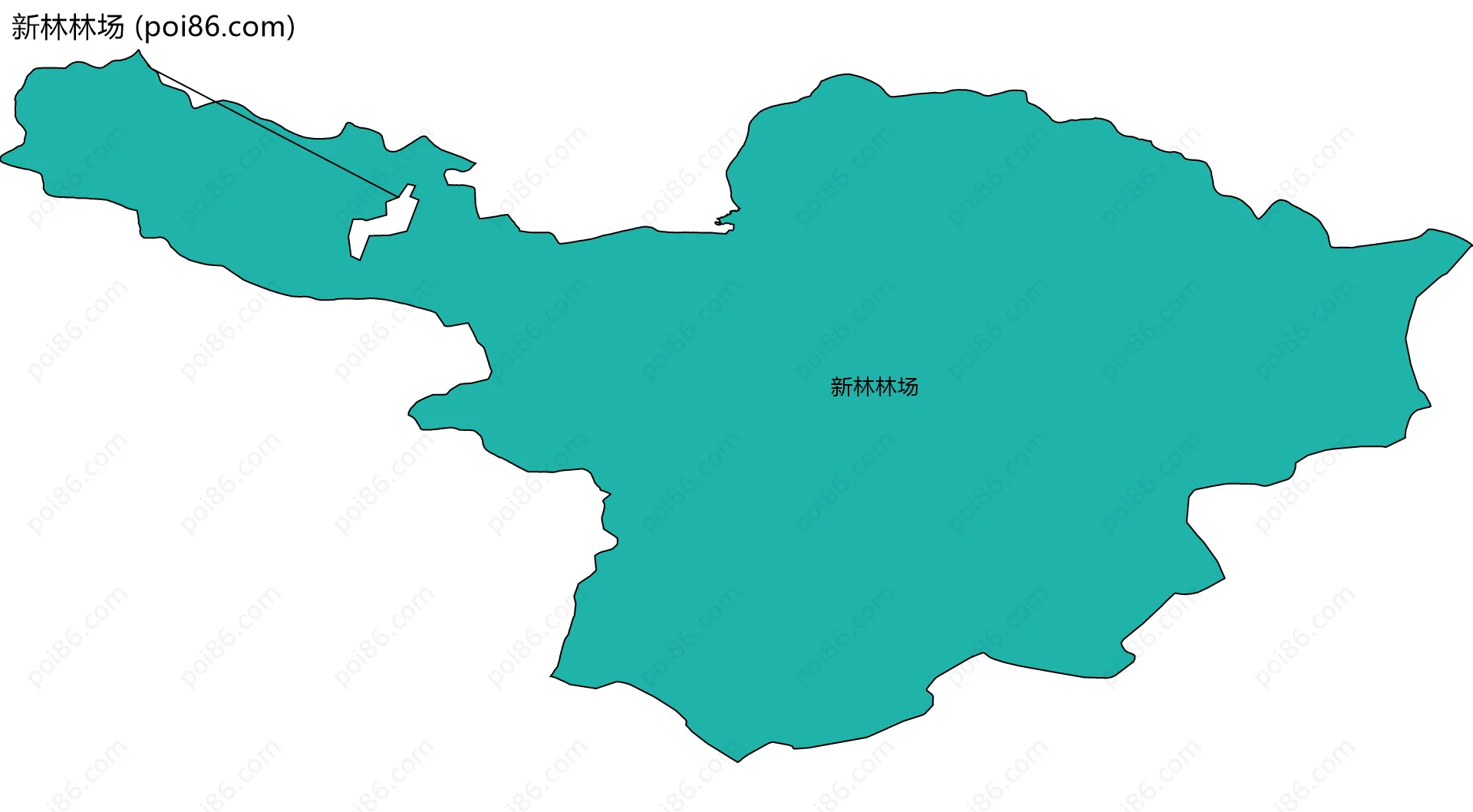 新林林场边界地图