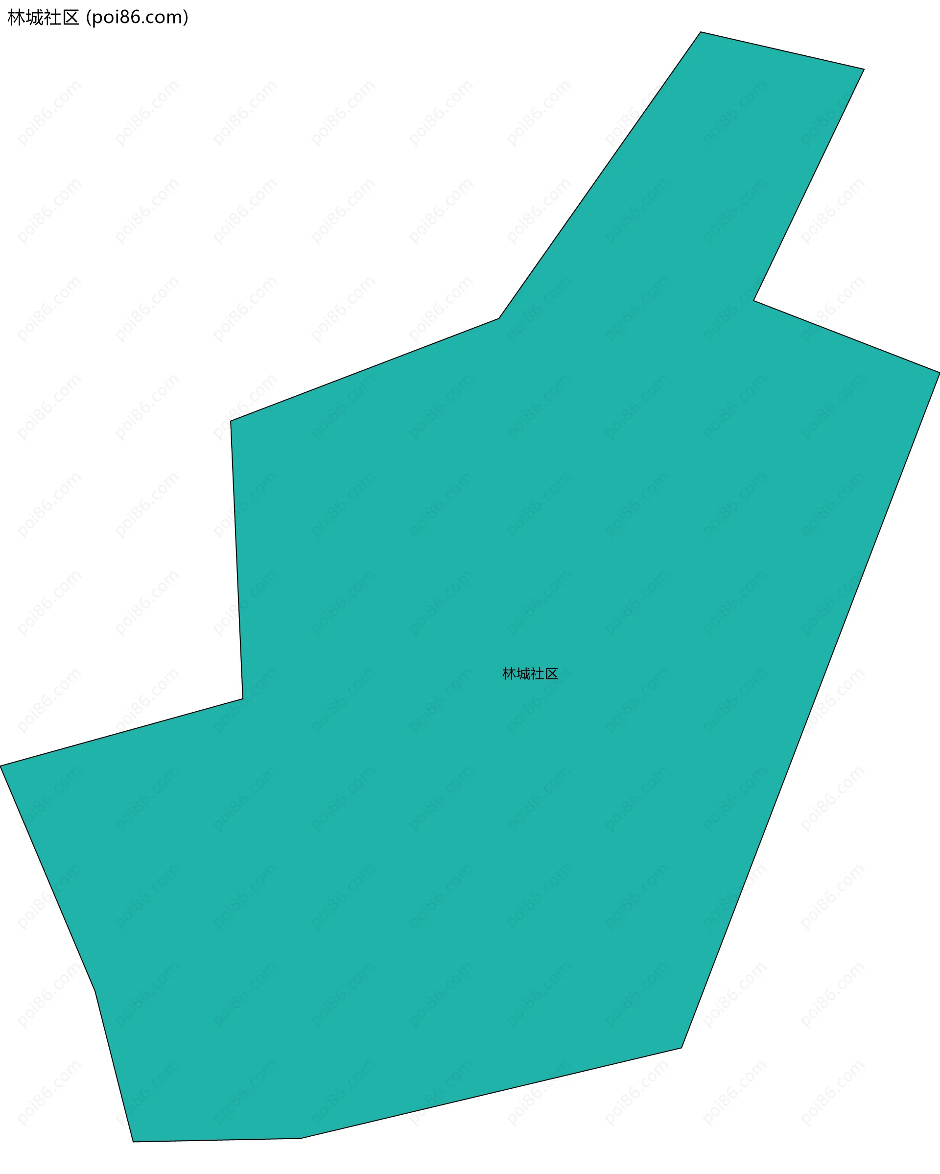 林城社区边界地图