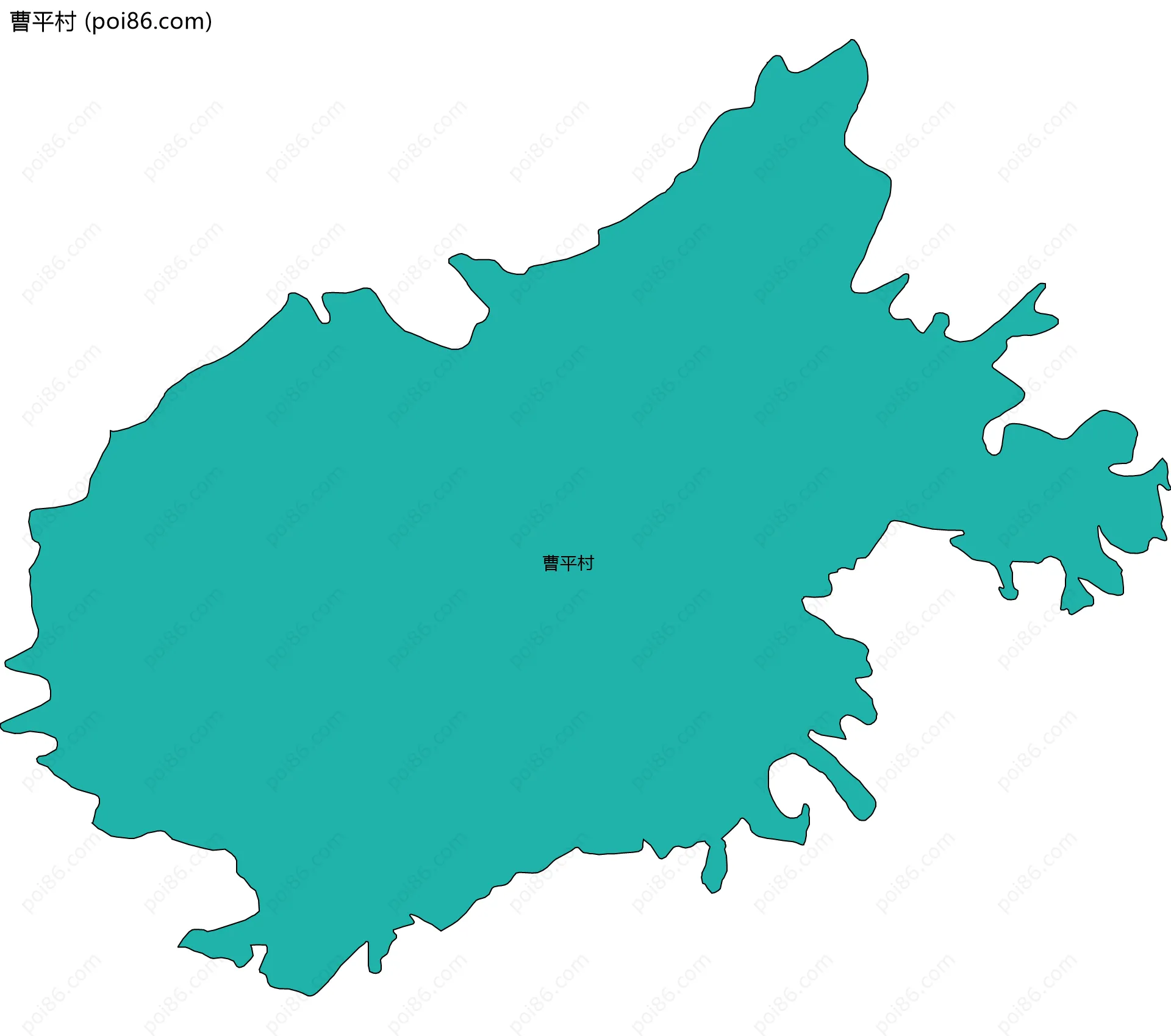 曹平村边界地图