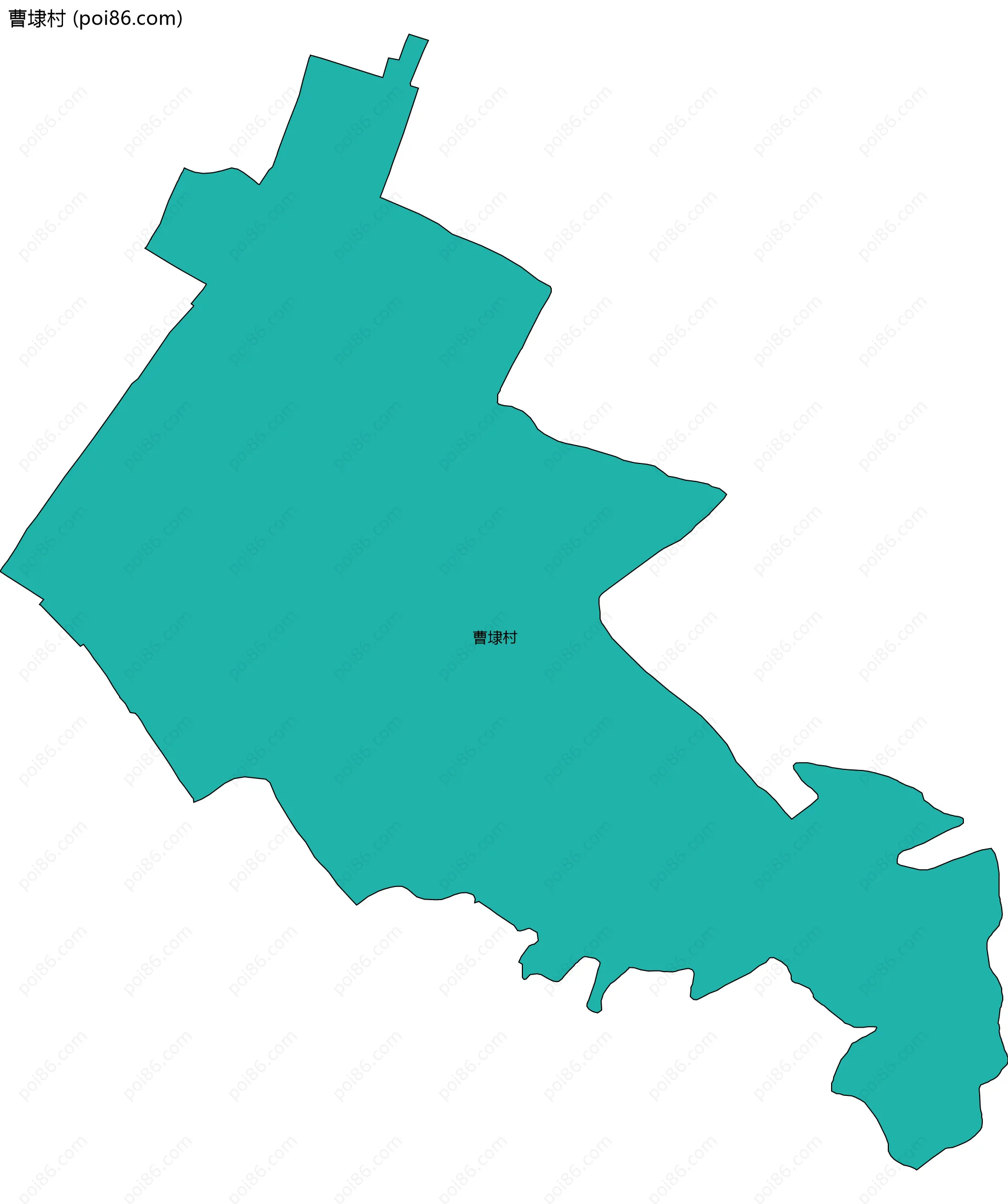 曹埭村边界地图