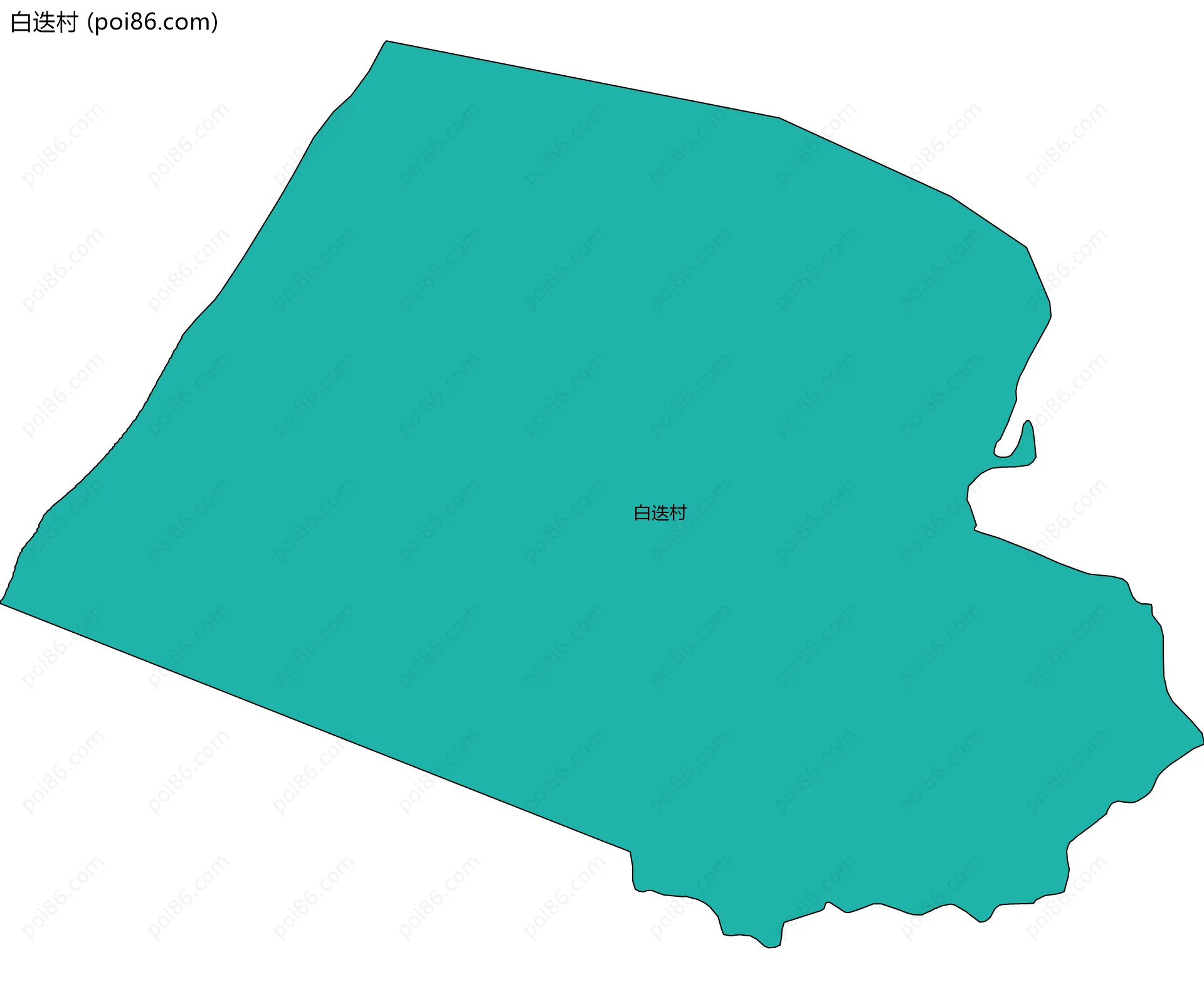 白迭村边界地图