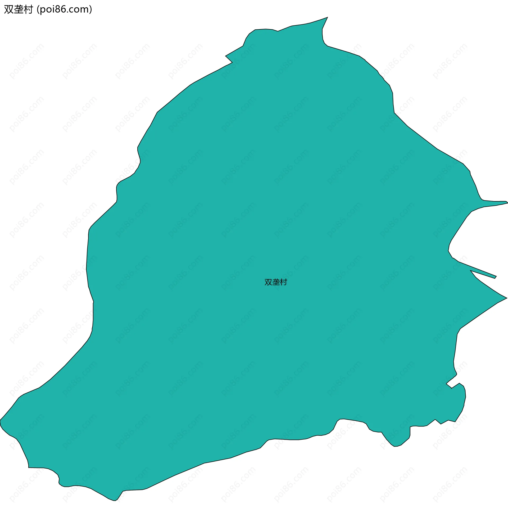 双垄村边界地图