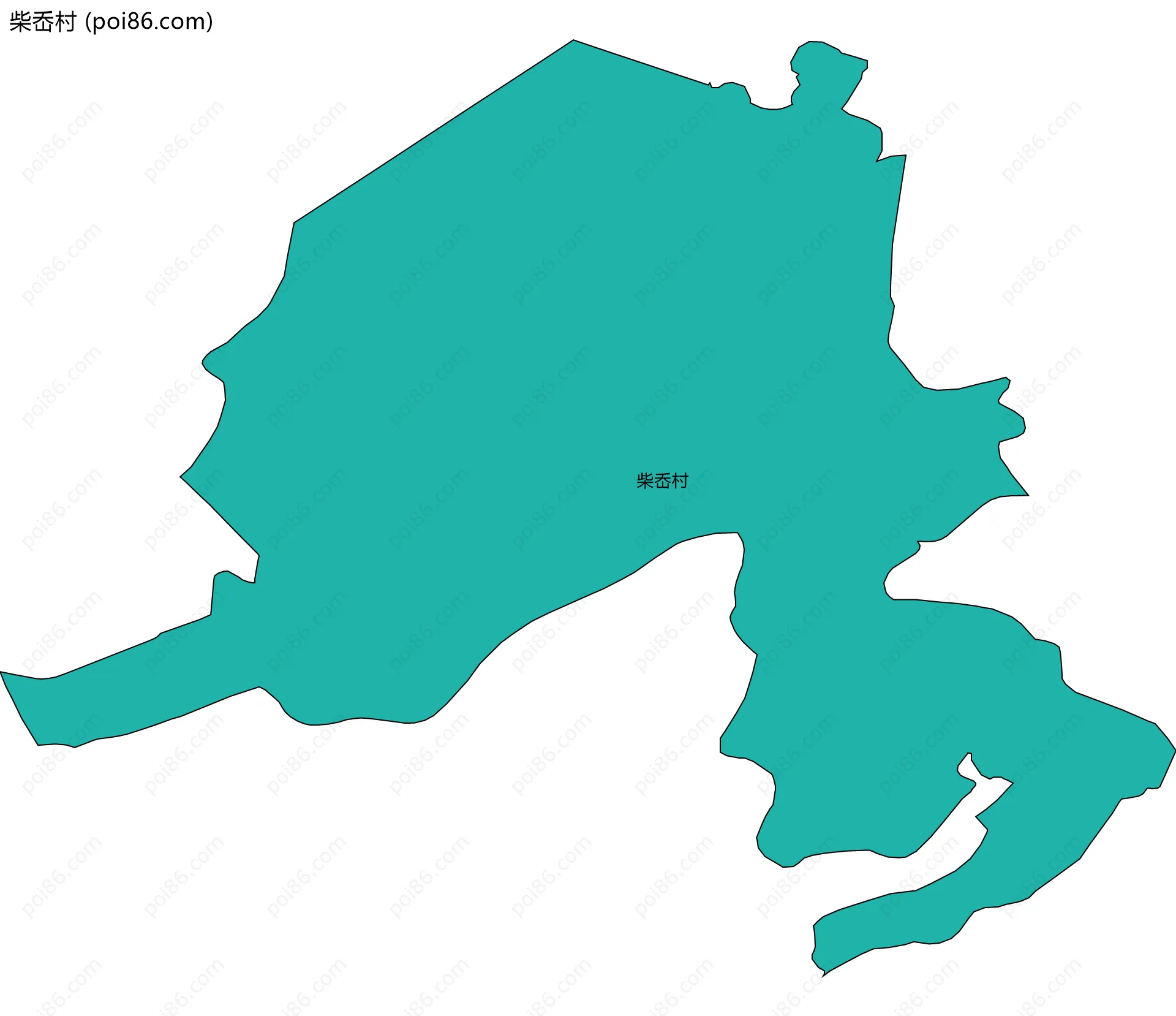 柴岙村边界地图