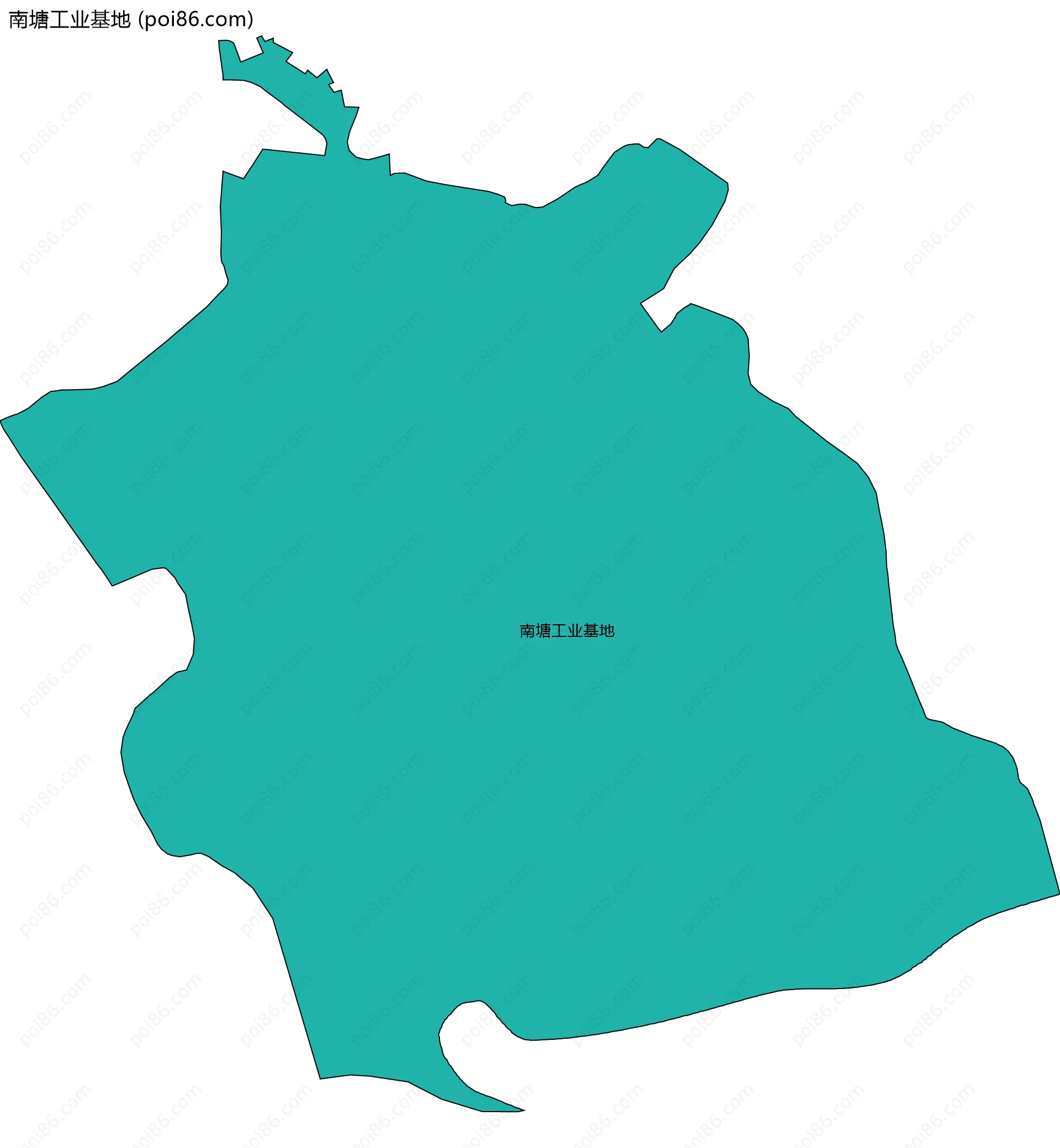 南塘工业基地边界地图