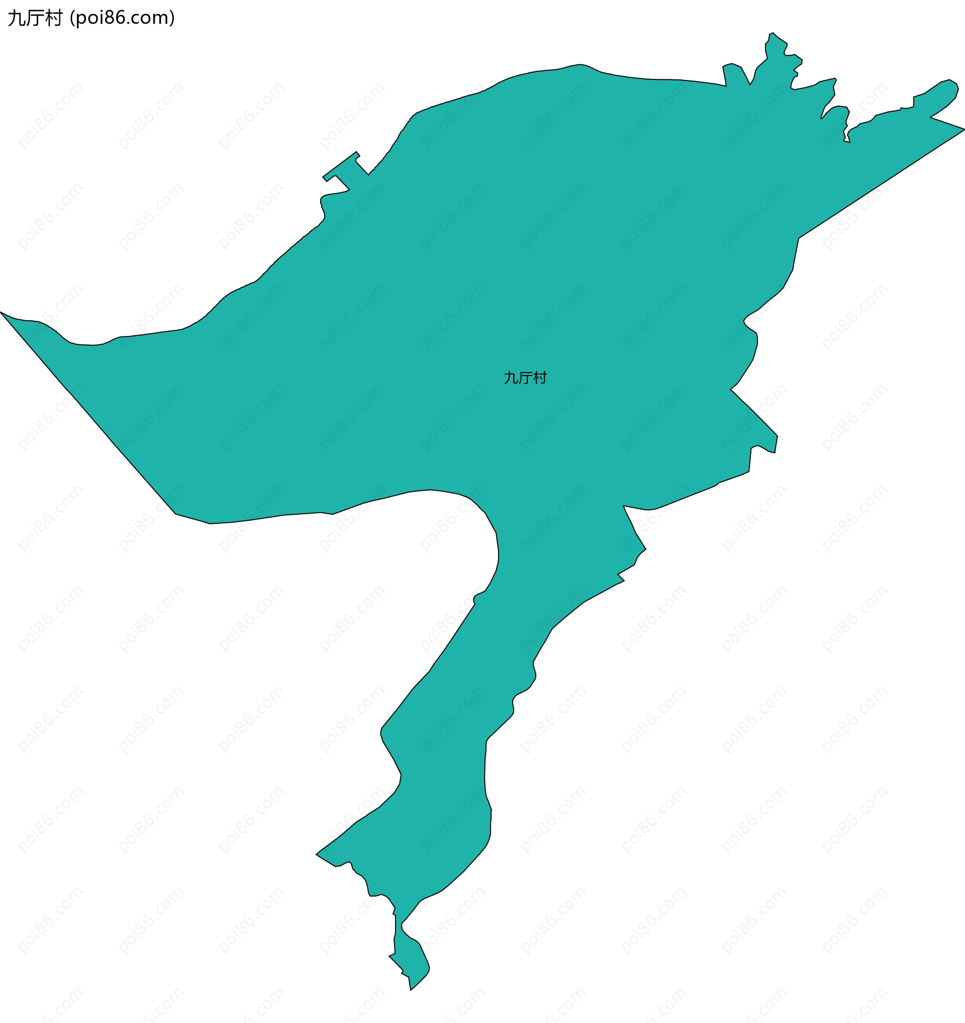 九厅村边界地图