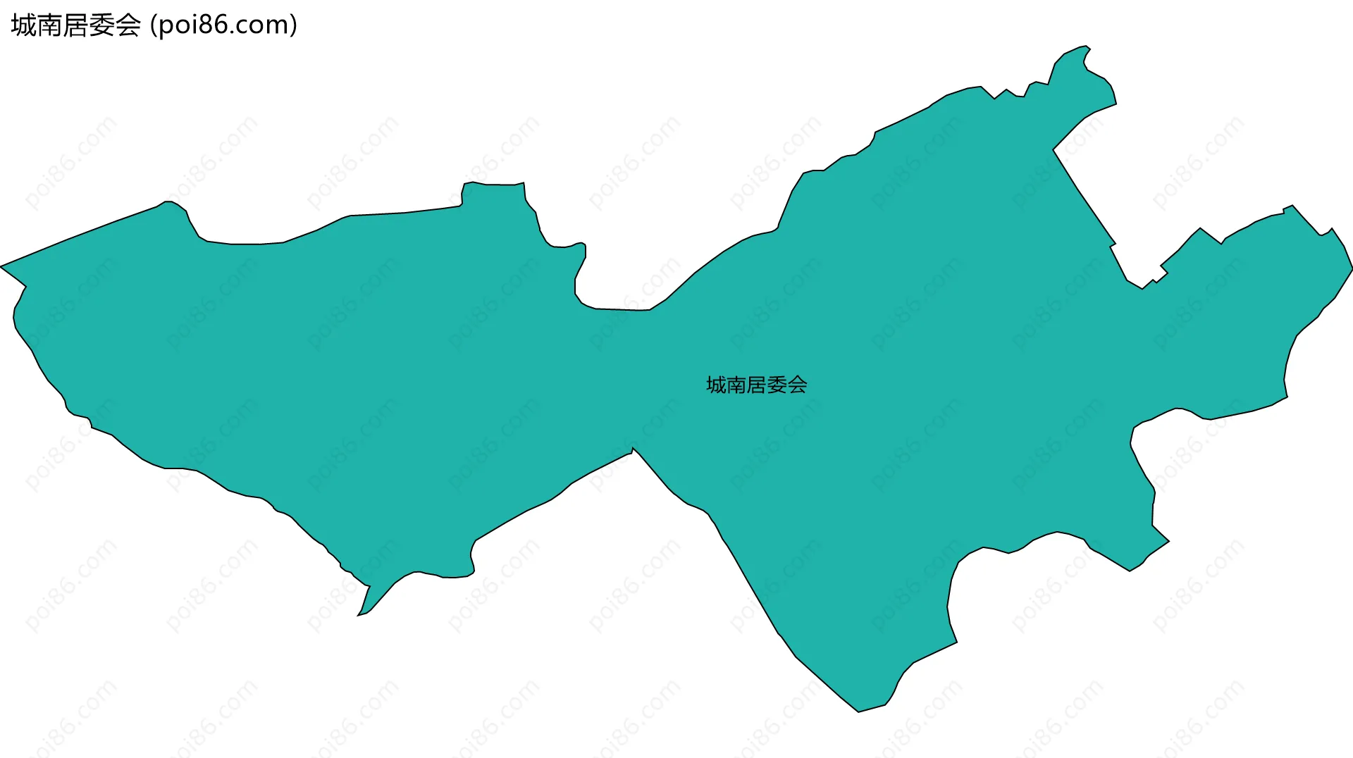 城南居委会边界地图