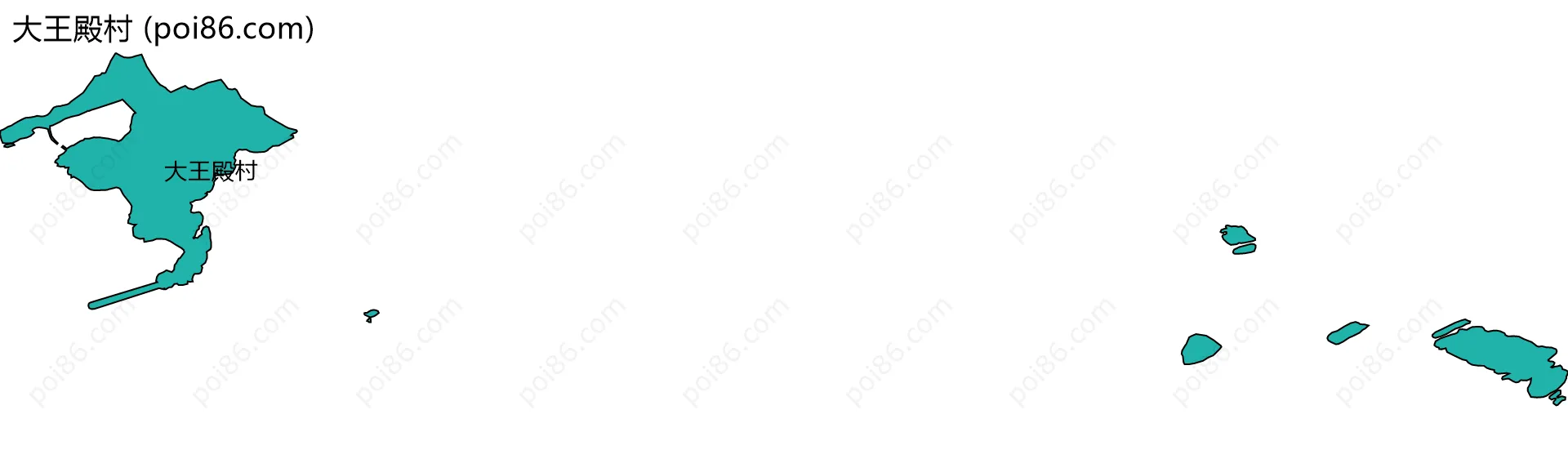 大王殿村边界地图