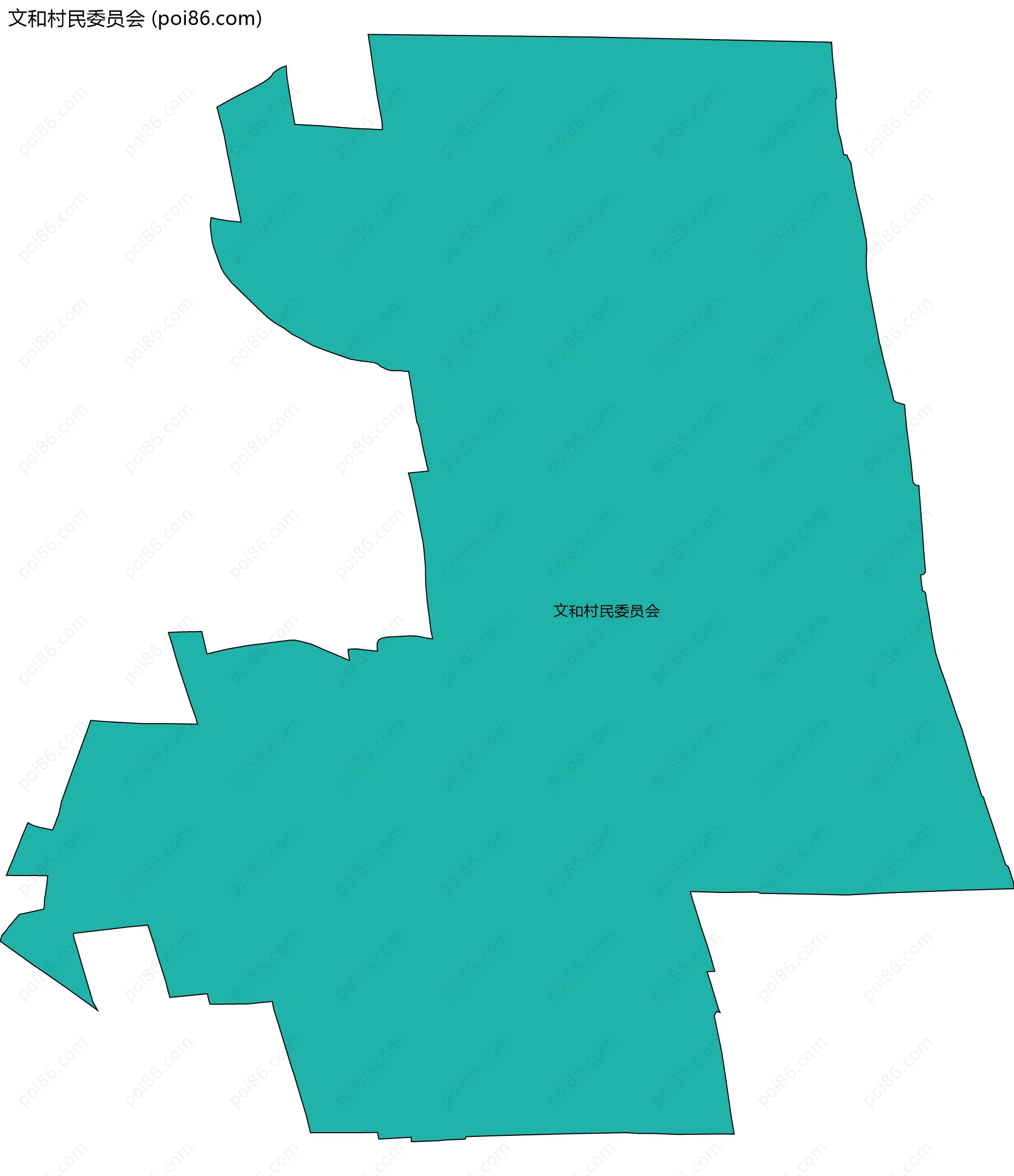 文和村民委员会边界地图