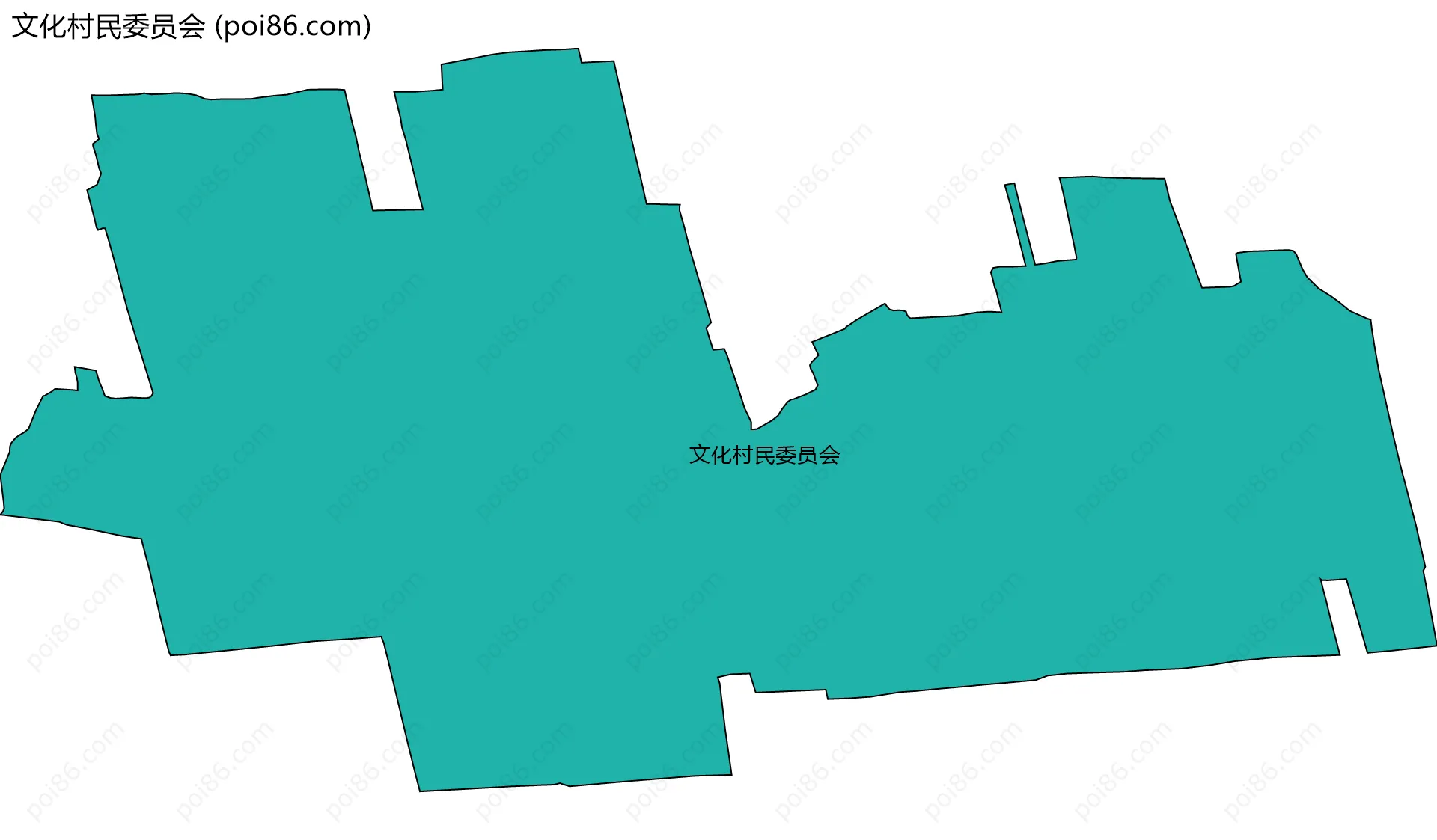 文化村民委员会边界地图