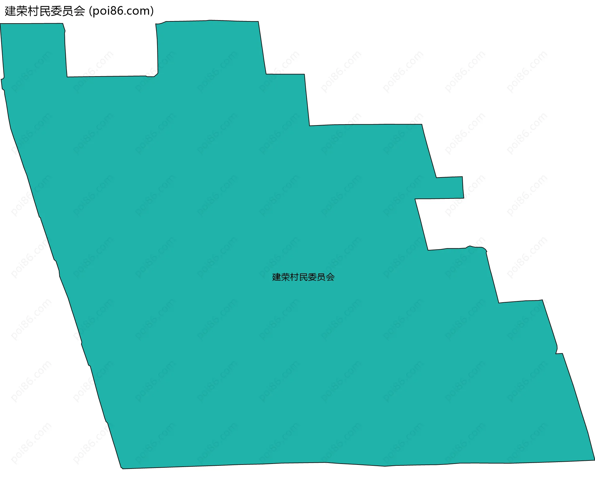 建荣村民委员会边界地图