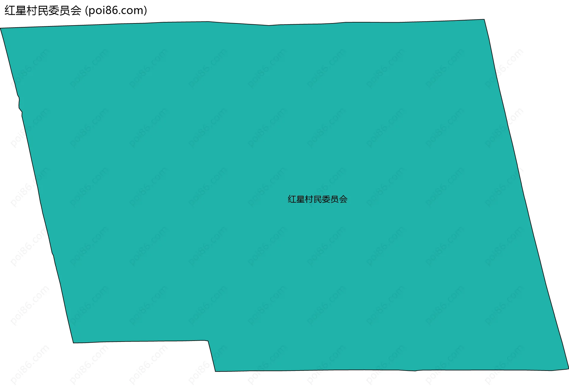 红星村民委员会边界地图