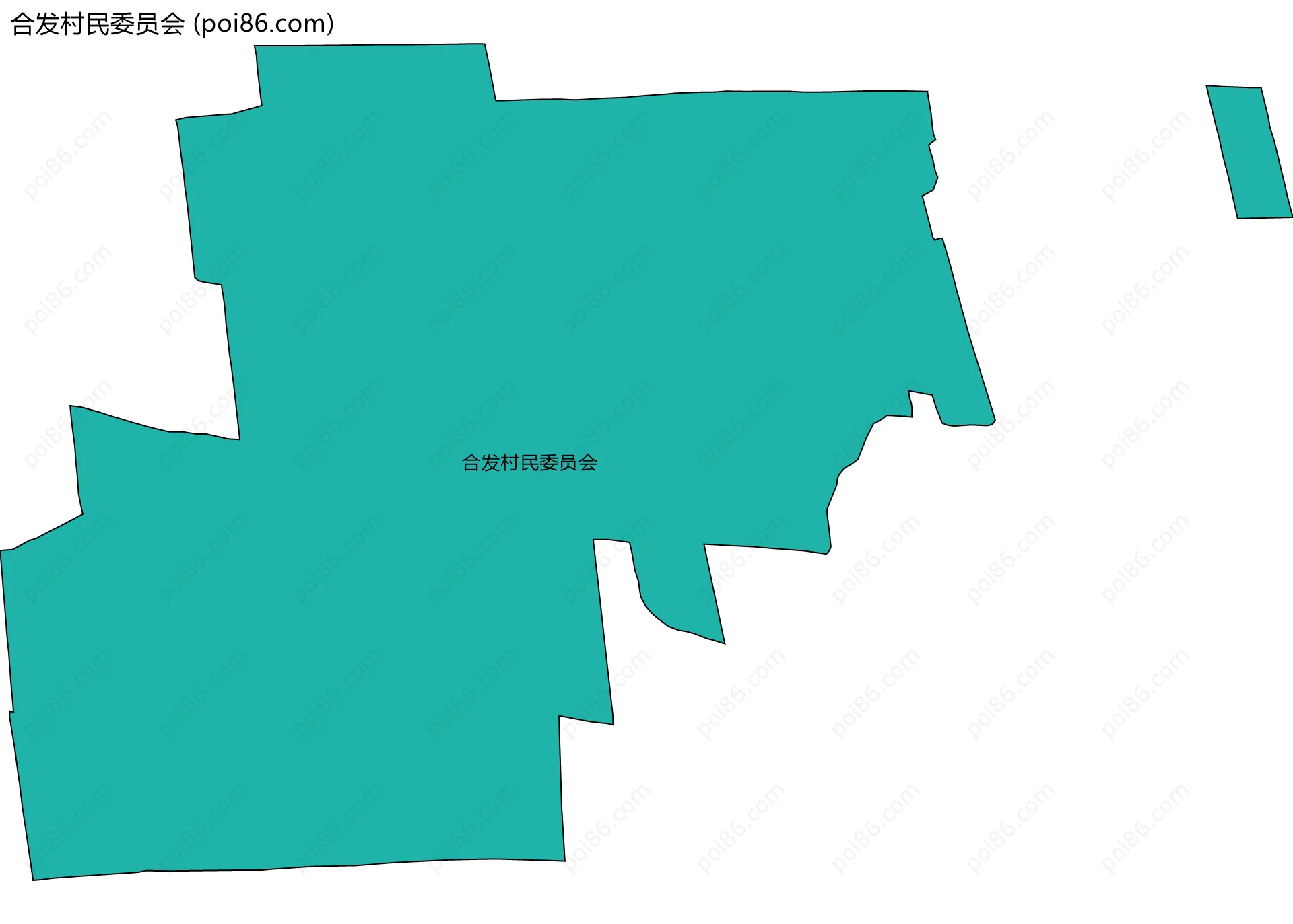 合发村民委员会边界地图