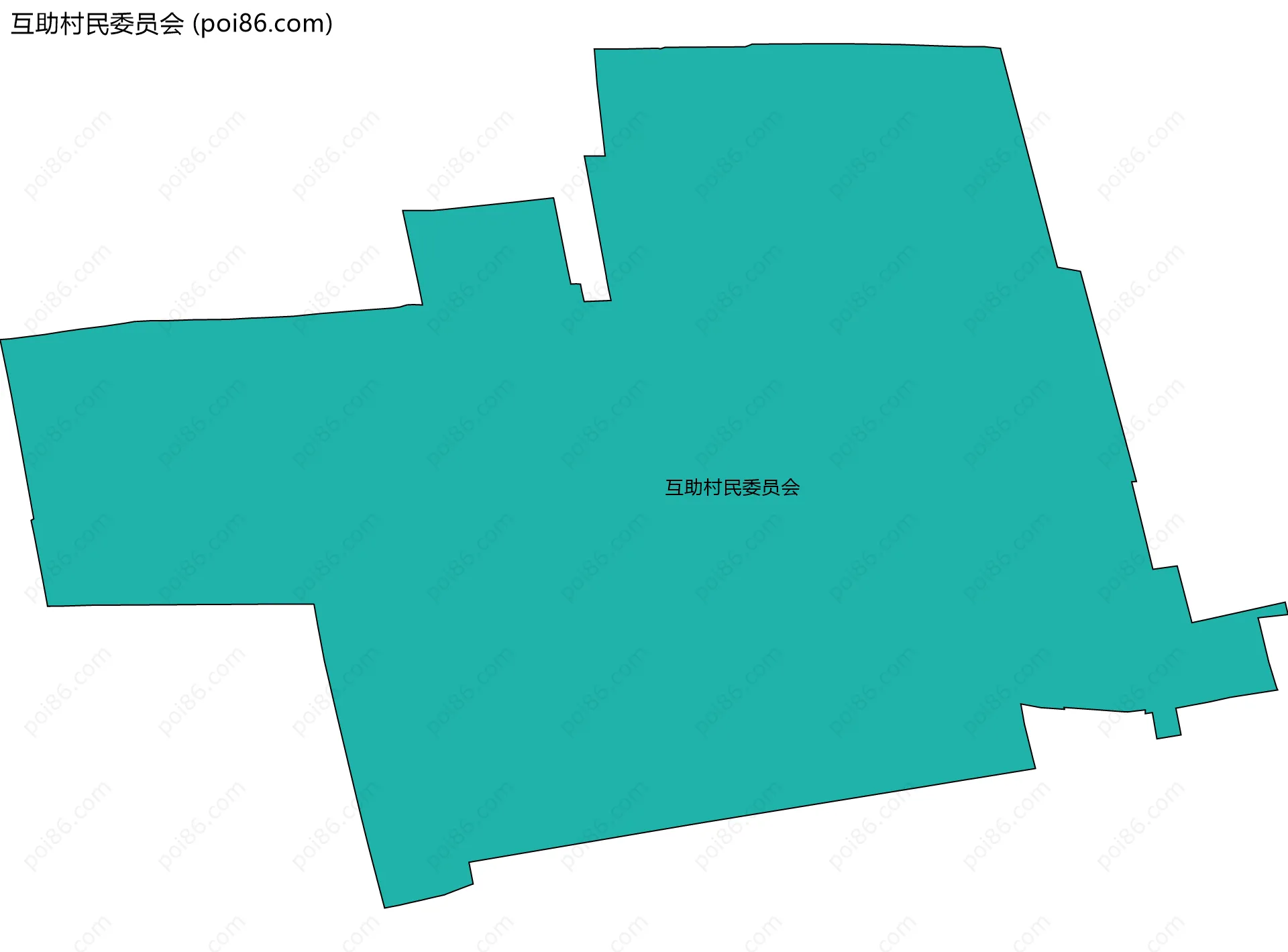 互助村民委员会边界地图