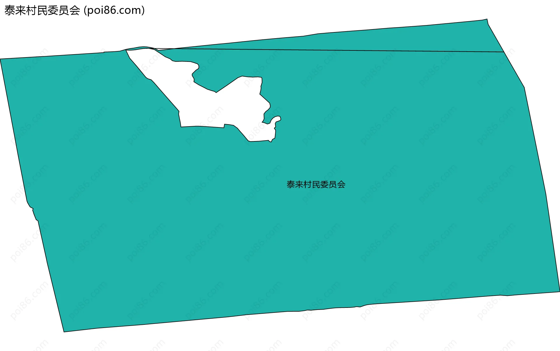 泰来村民委员会边界地图