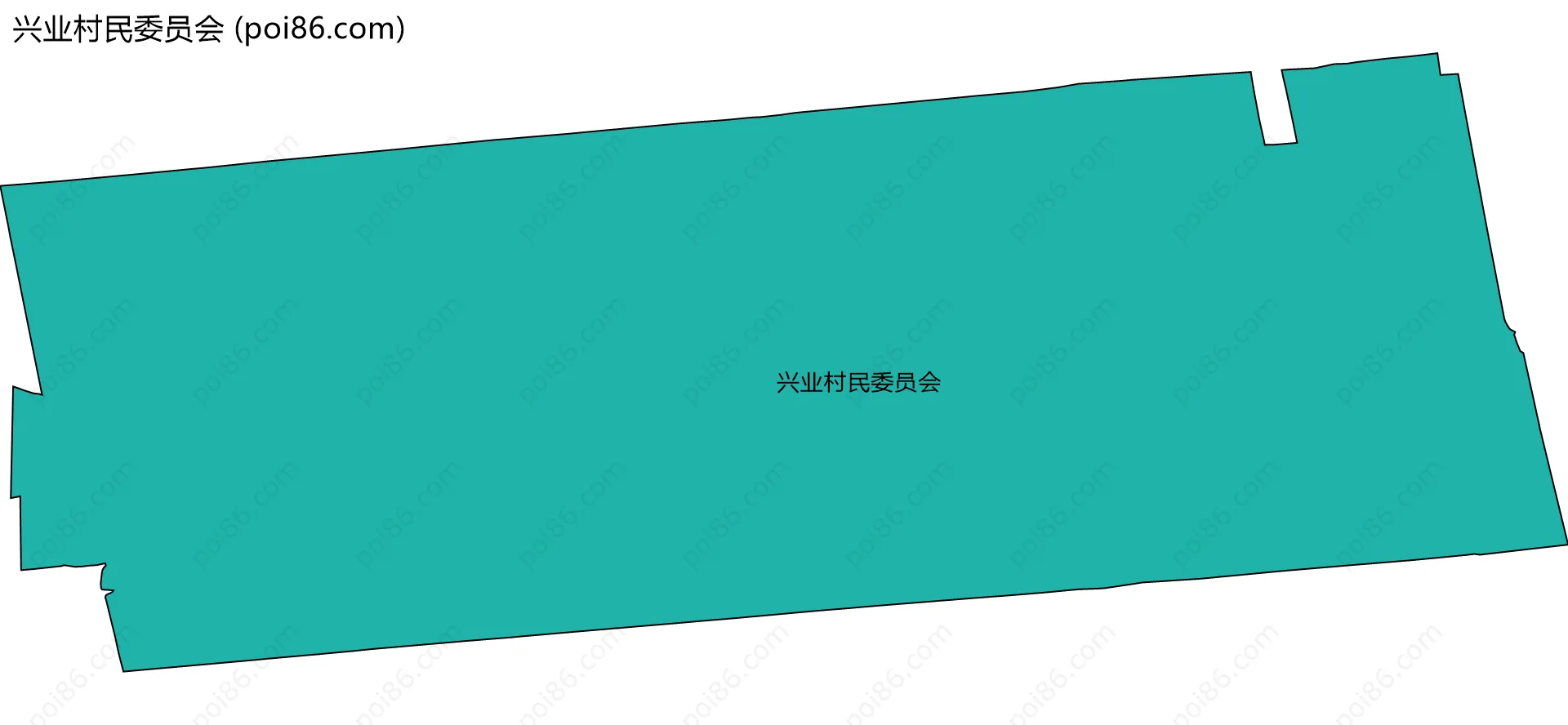 兴业村民委员会边界地图