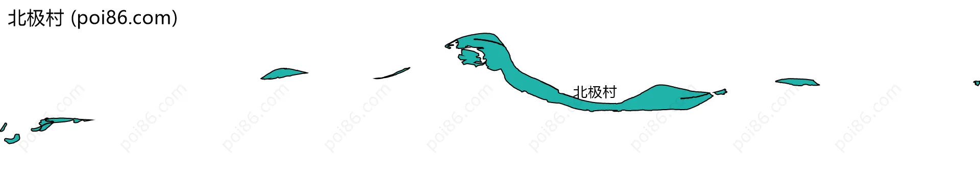 北极村边界地图