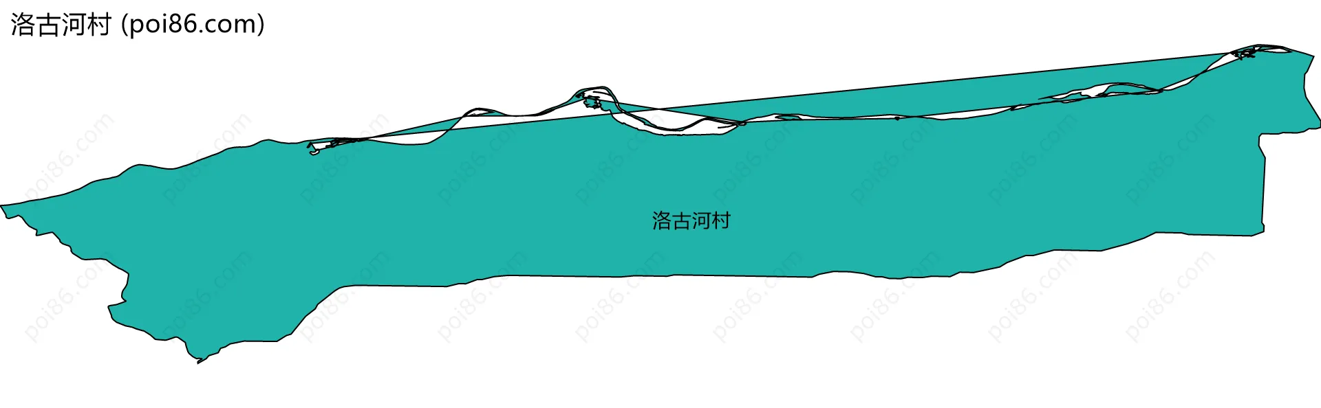 洛古河村边界地图